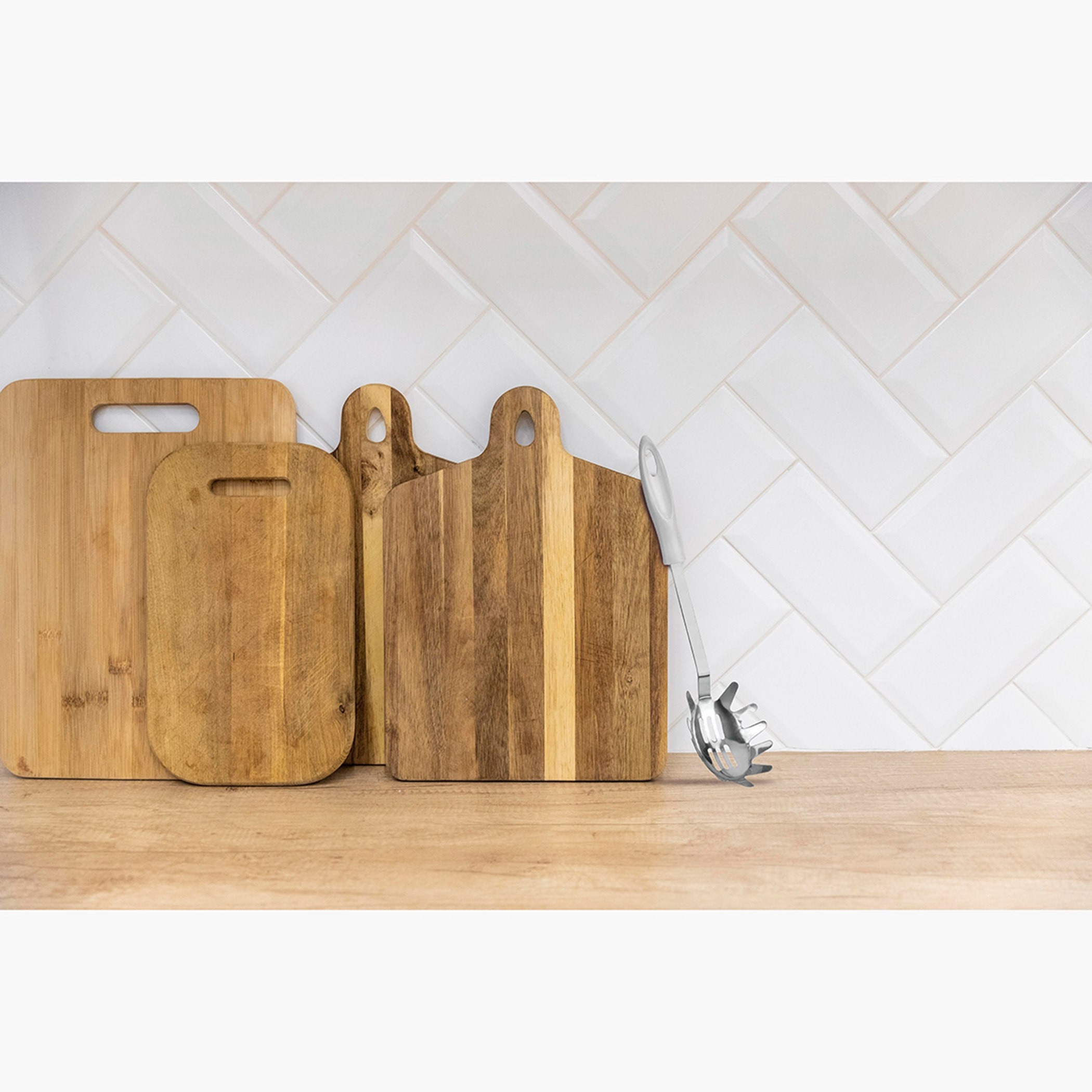 ملعقة تقديم معكرونة ستانليس ستيل من تريندي - 33x7x3 سم-hbxhomeware-hbxkitchen-image-3
