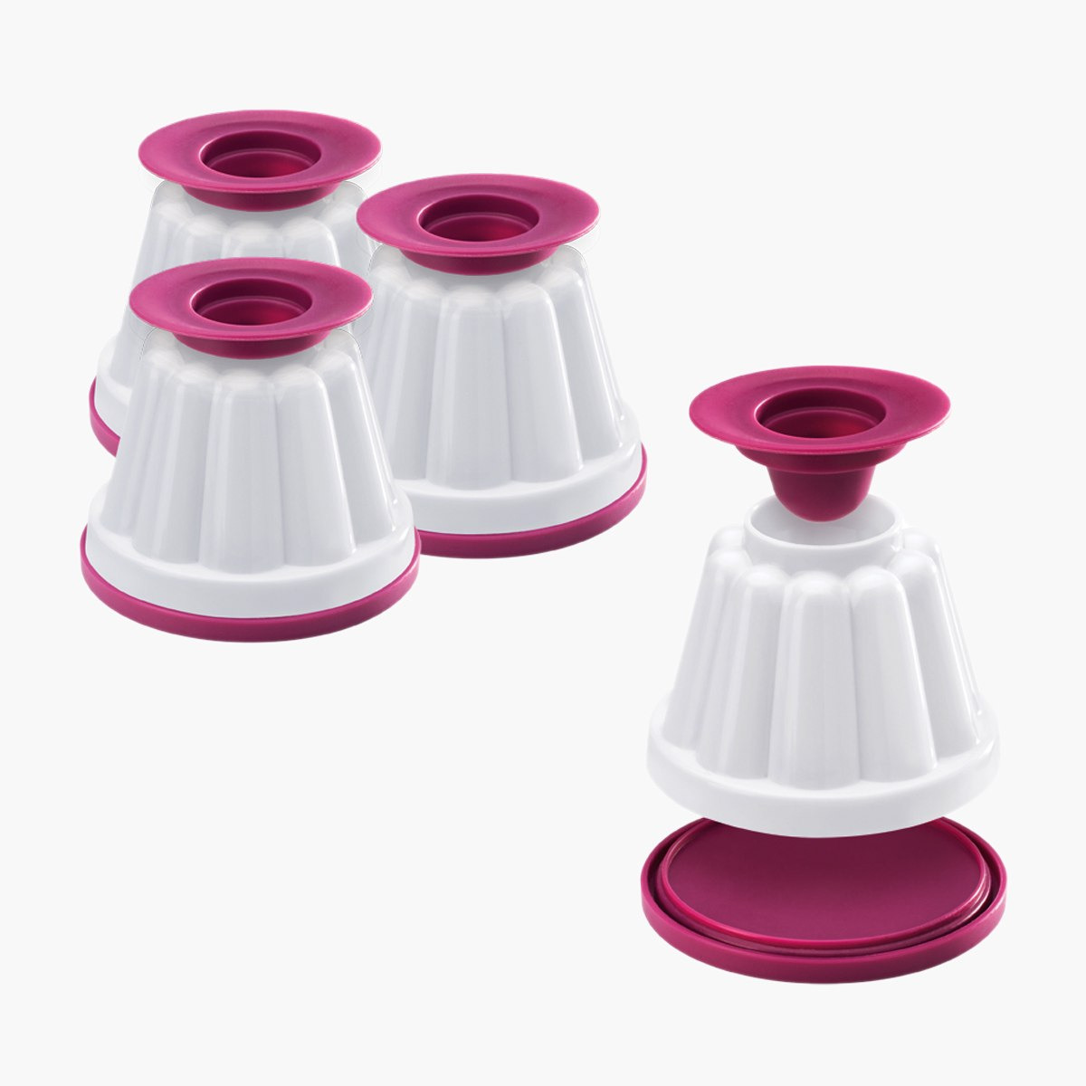 Trendy 4-Piece Creme Caramel Mold Set - 8.5x6x6 cm-hbxhomeware-hbxkitchen-image-2