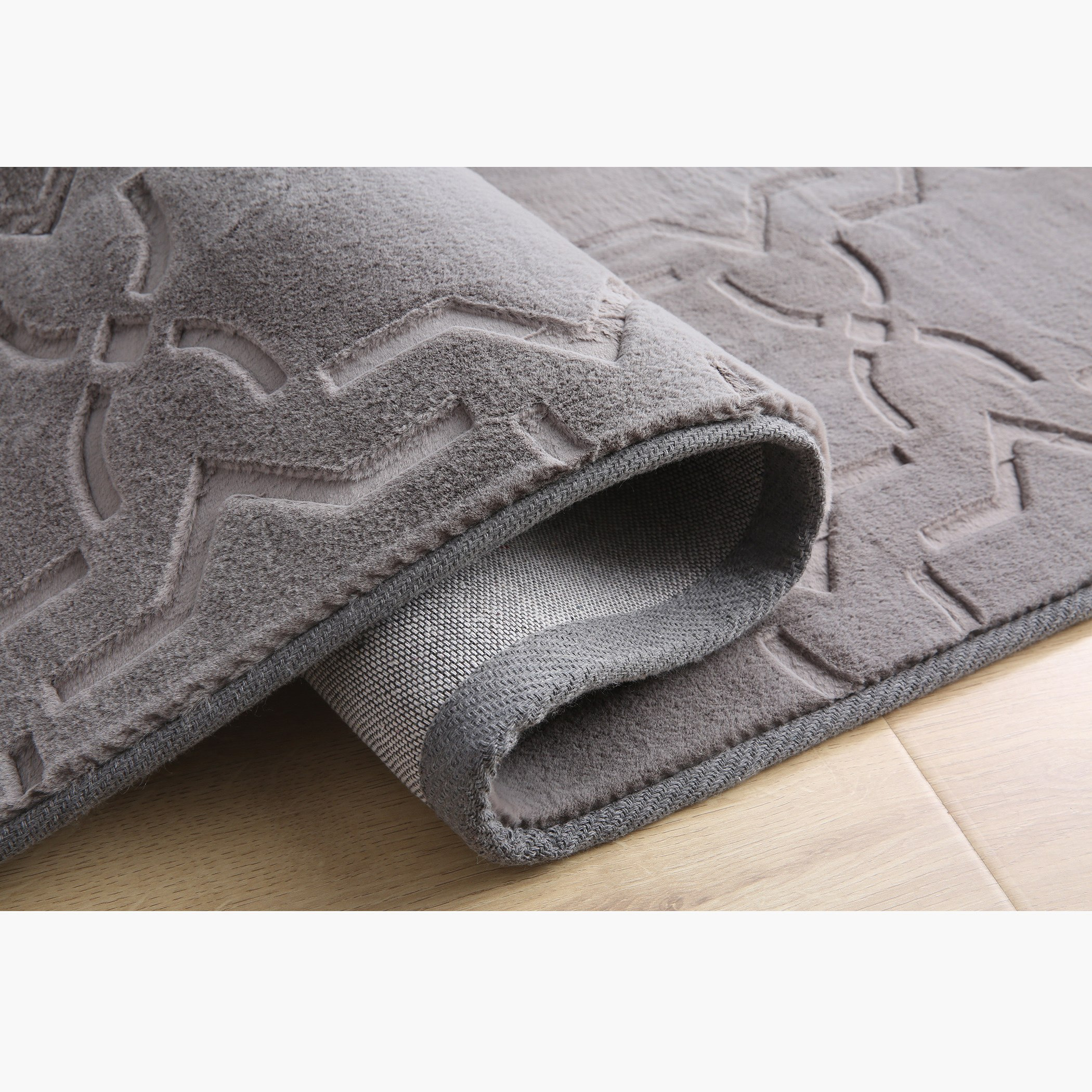 سجادة فرو أرنب منقوشة لاتيس من نويلا - 110x160 سم-hbxdecorandfurnishings-floorcoverings-rugs-image-3