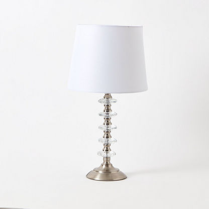 Croma 4-Tier Crystal Table Lamp - 20x20x38 cms