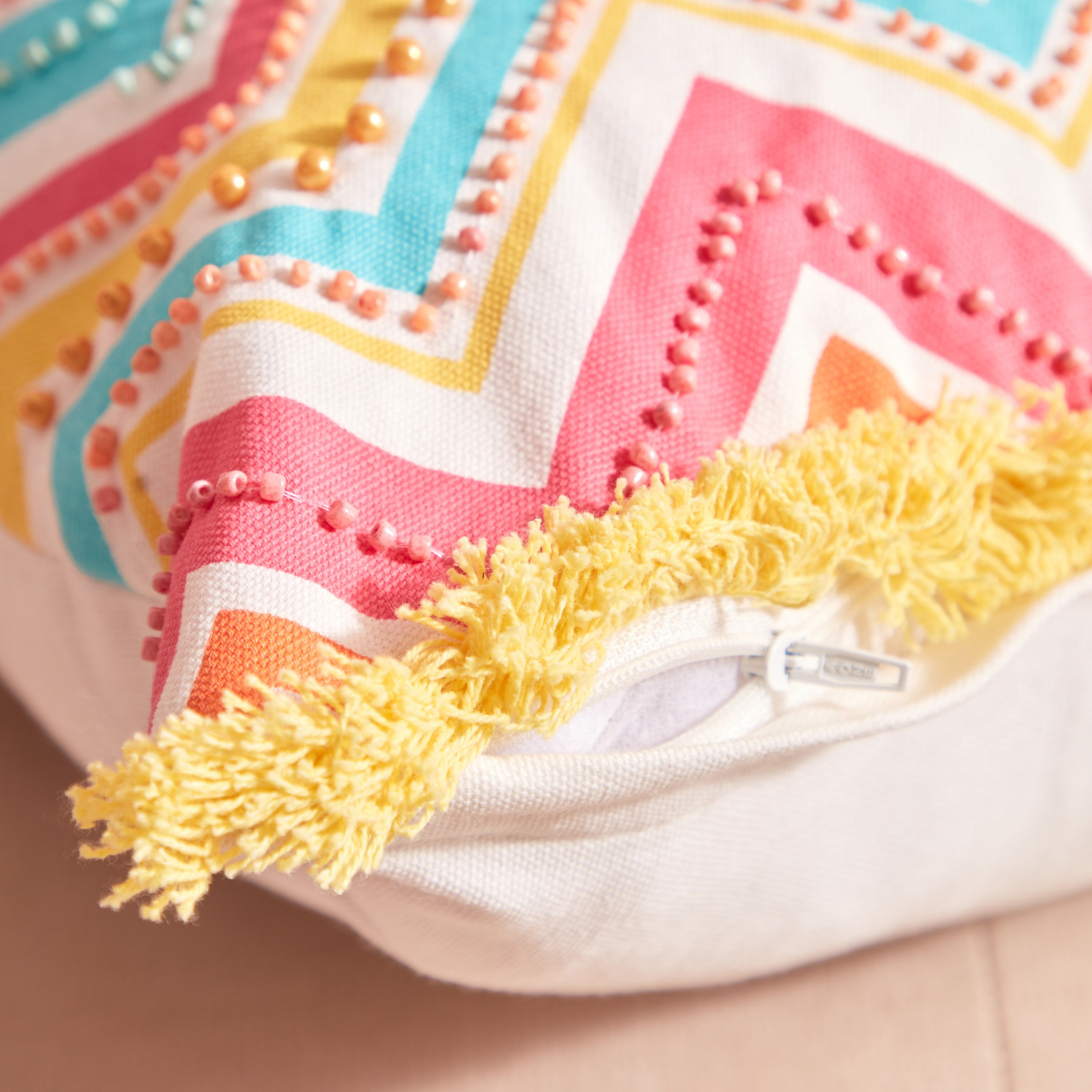 غطاء وسادة لينا مخطط بالخرز من مويرانج - 40×40 سم-hbxhomeware-cushionsandcovers-cushioncovers-image-3