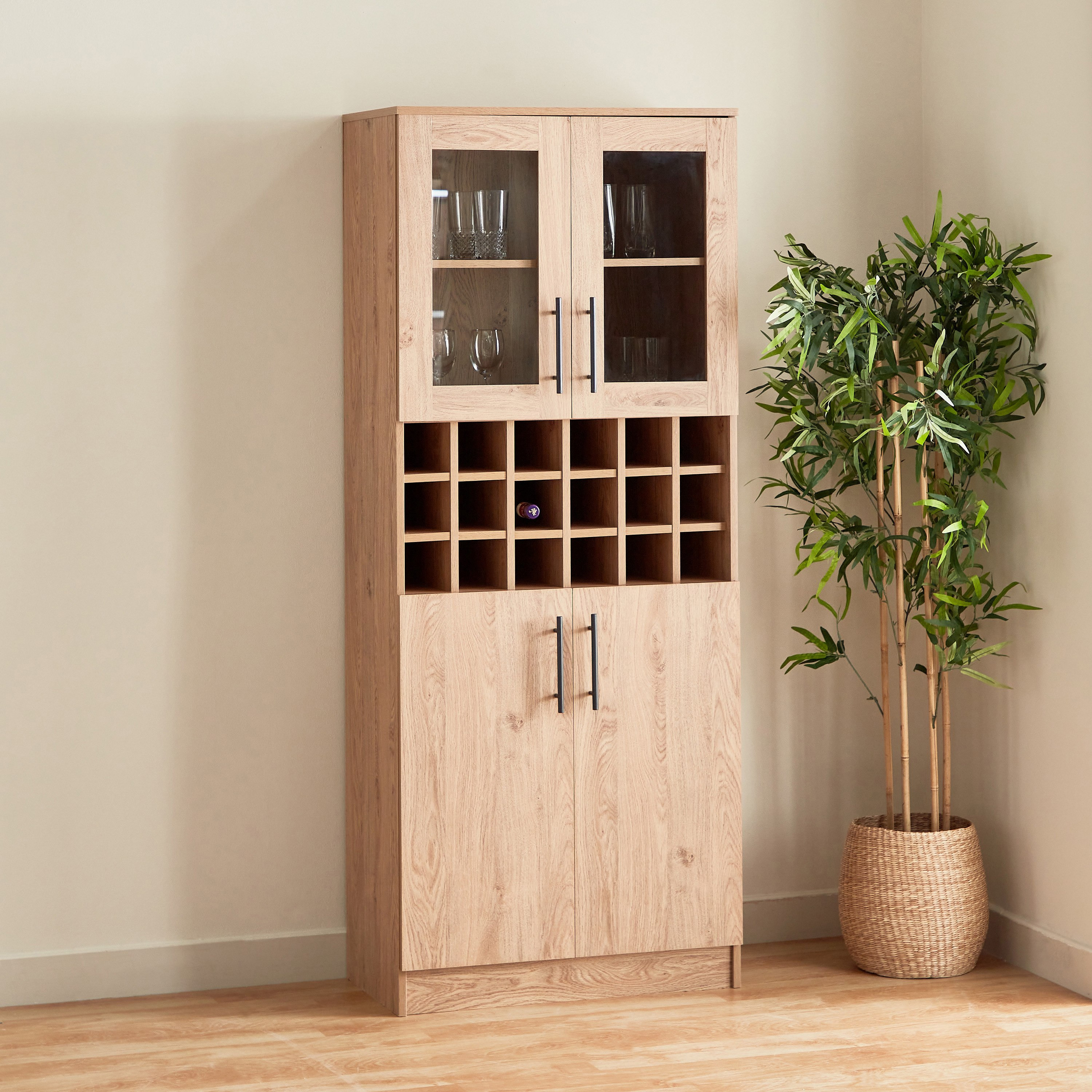 Bar cabinet store with doors