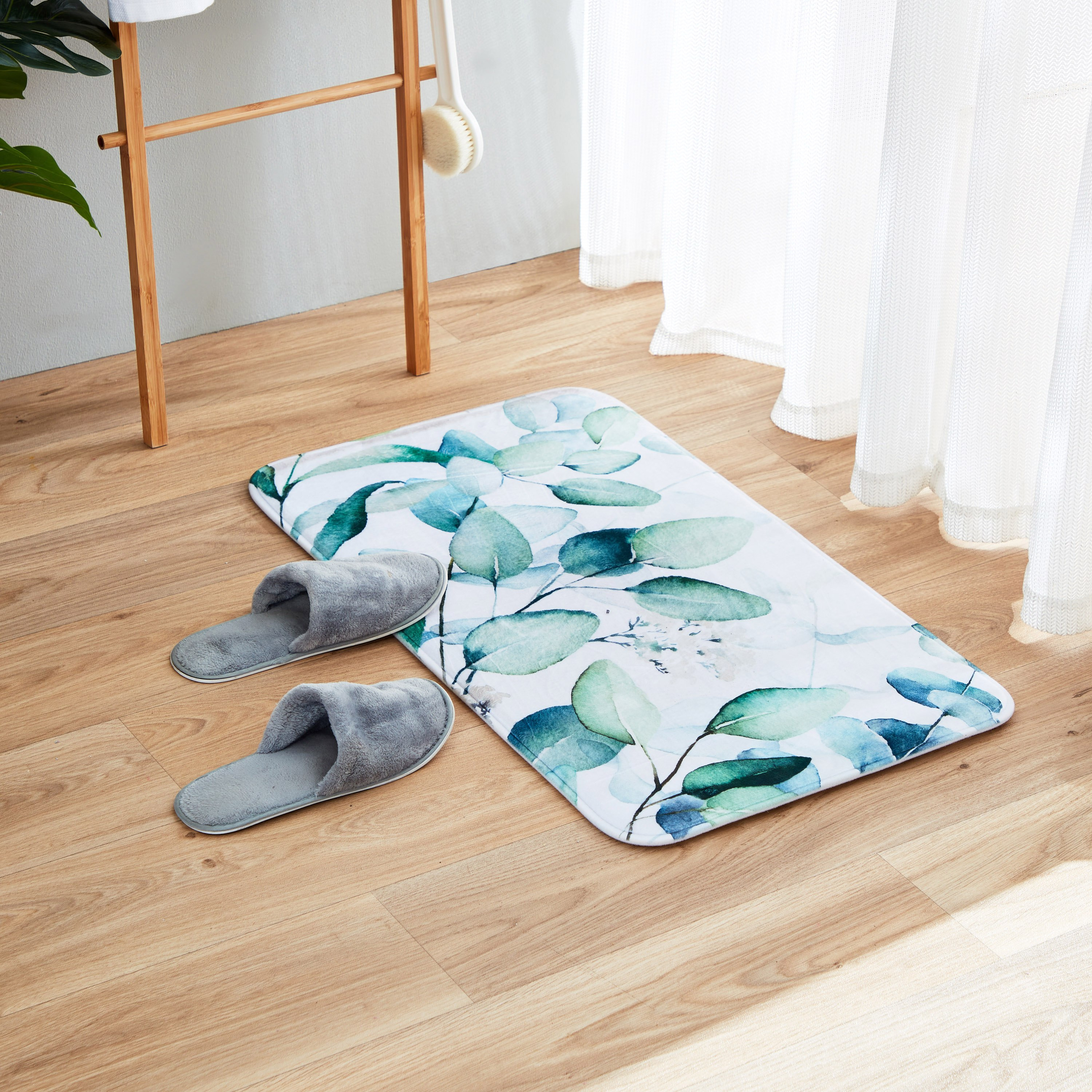 سجادة حمّام إسفنج بطبعات من أورورا ديلا - 45x75 سم-hbxbedroom-floorcoverings-bathmats-image-1