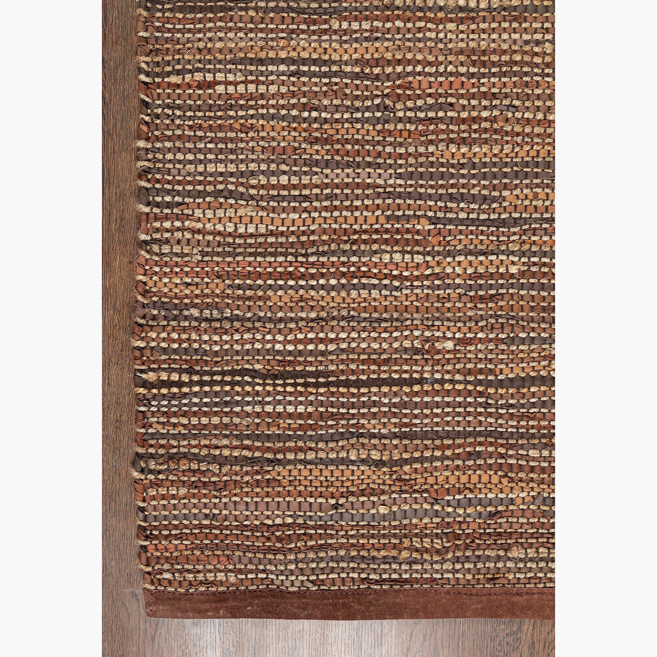سجادة من الجوت والجلد من سمكة -  110x160 سم-hbxdecorandfurnishings-floorcoverings-rugs-image-3