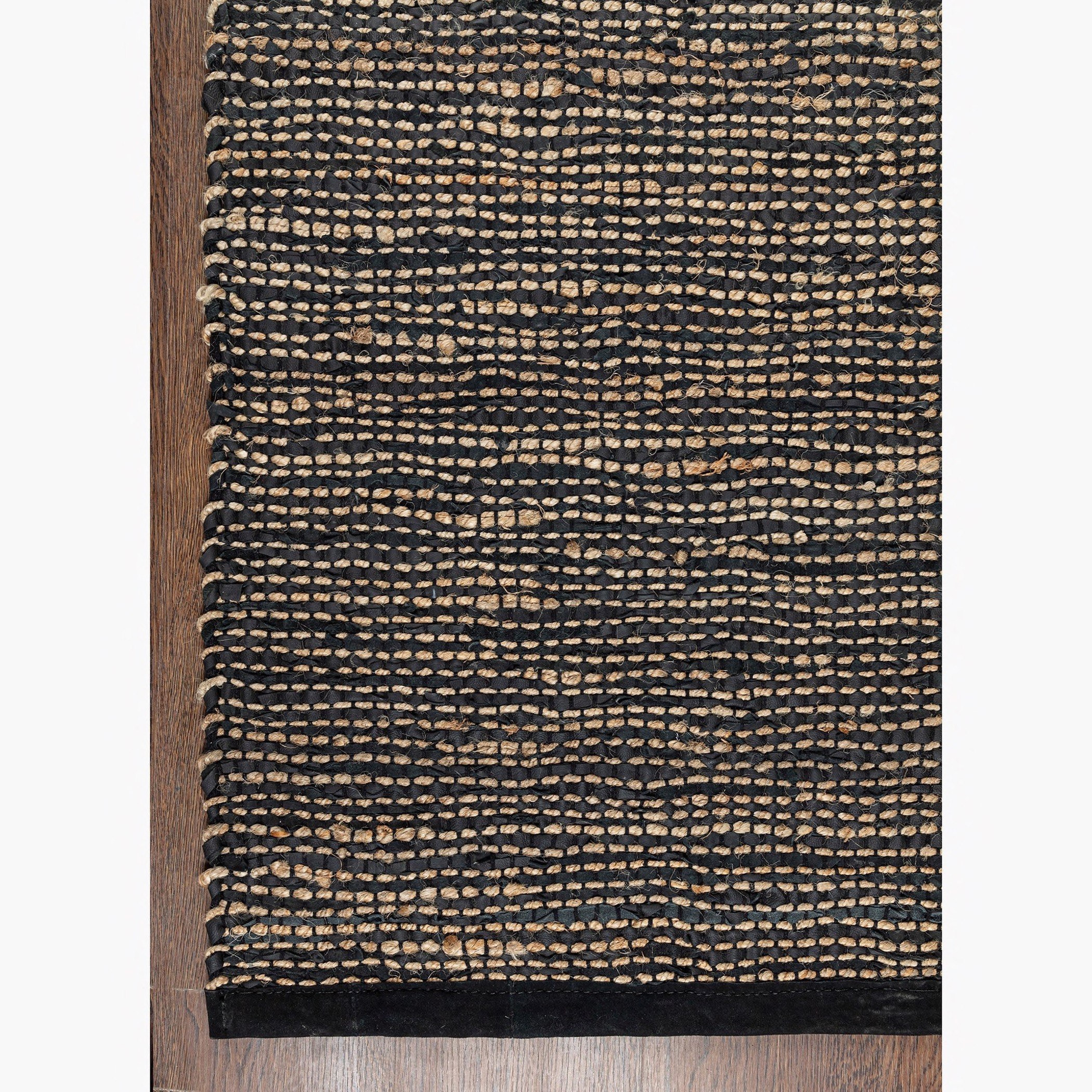 سجادة من الجوت والجلد من سمكة -  110x160 سم-hbxdecorandfurnishings-floorcoverings-rugs-image-2