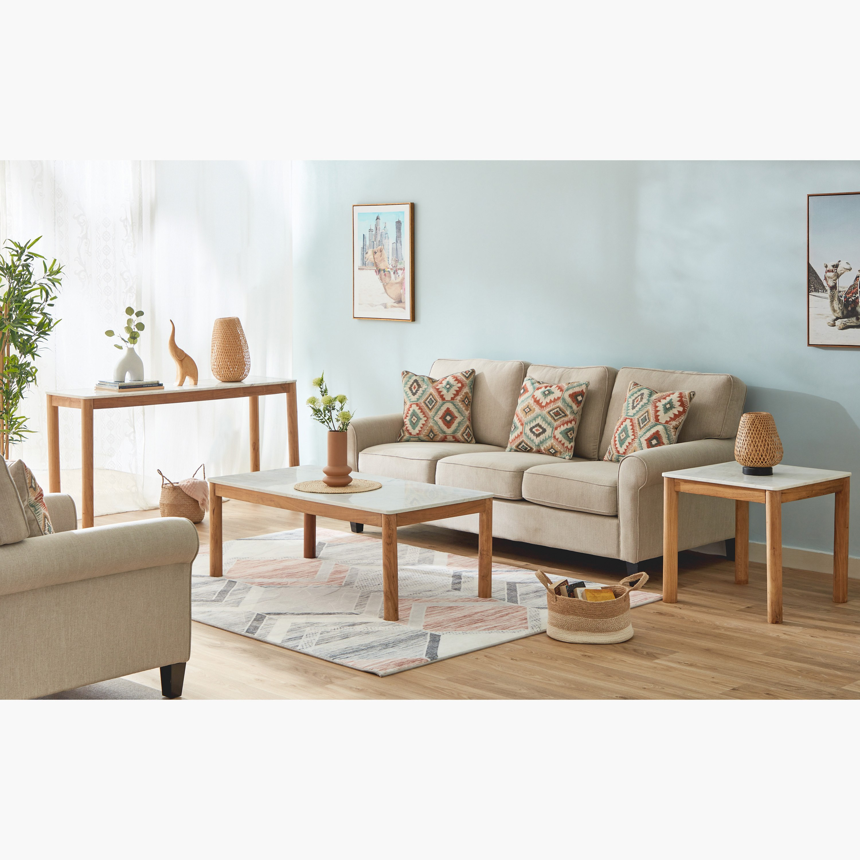 طاولة جانبية بسطح من الرخام الأصلي - ميدتاون من فيندرا-hbxfurniture-livingroom-endtables-image-5