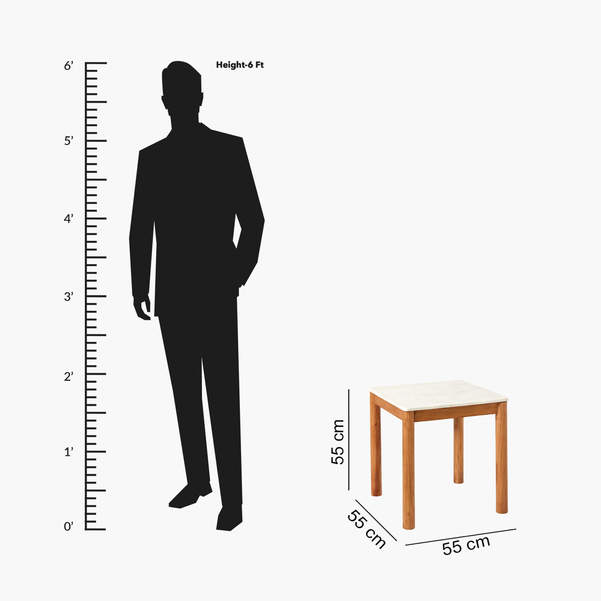 طاولة جانبية بسطح من الرخام الأصلي - ميدتاون من فيندرا-hbxfurniture-livingroom-endtables-image-7