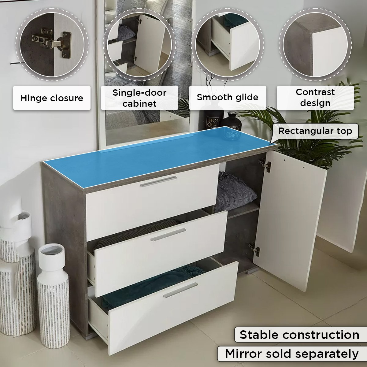 Patara 3-Drawer 1-Door Master Dresser without Mirror-hbxfurniture-bedroom-dressersandmirrors-image-5
