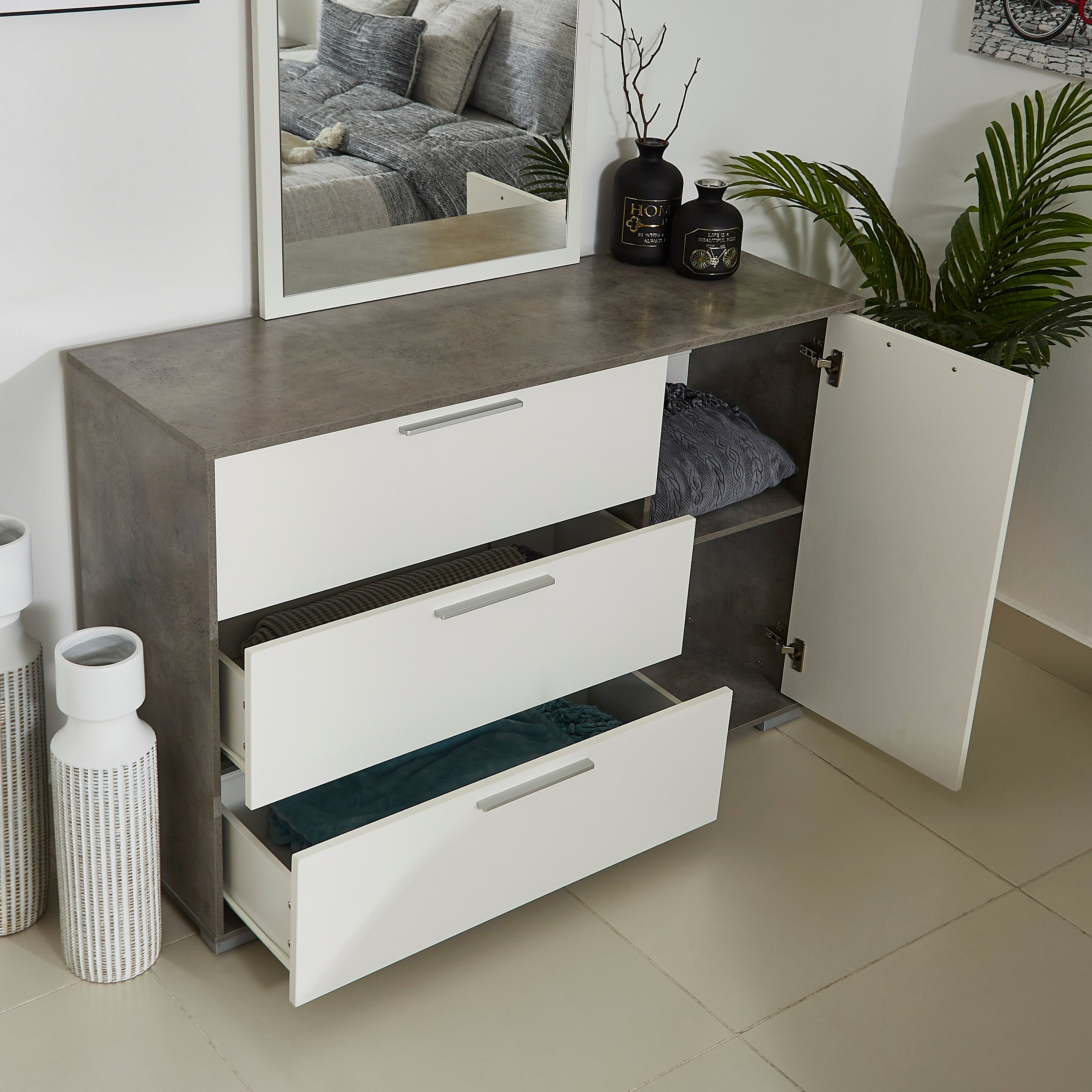 Patara 3-Drawer 1-Door Master Dresser without Mirror-hbxfurniture-bedroom-dressersandmirrors-image-2