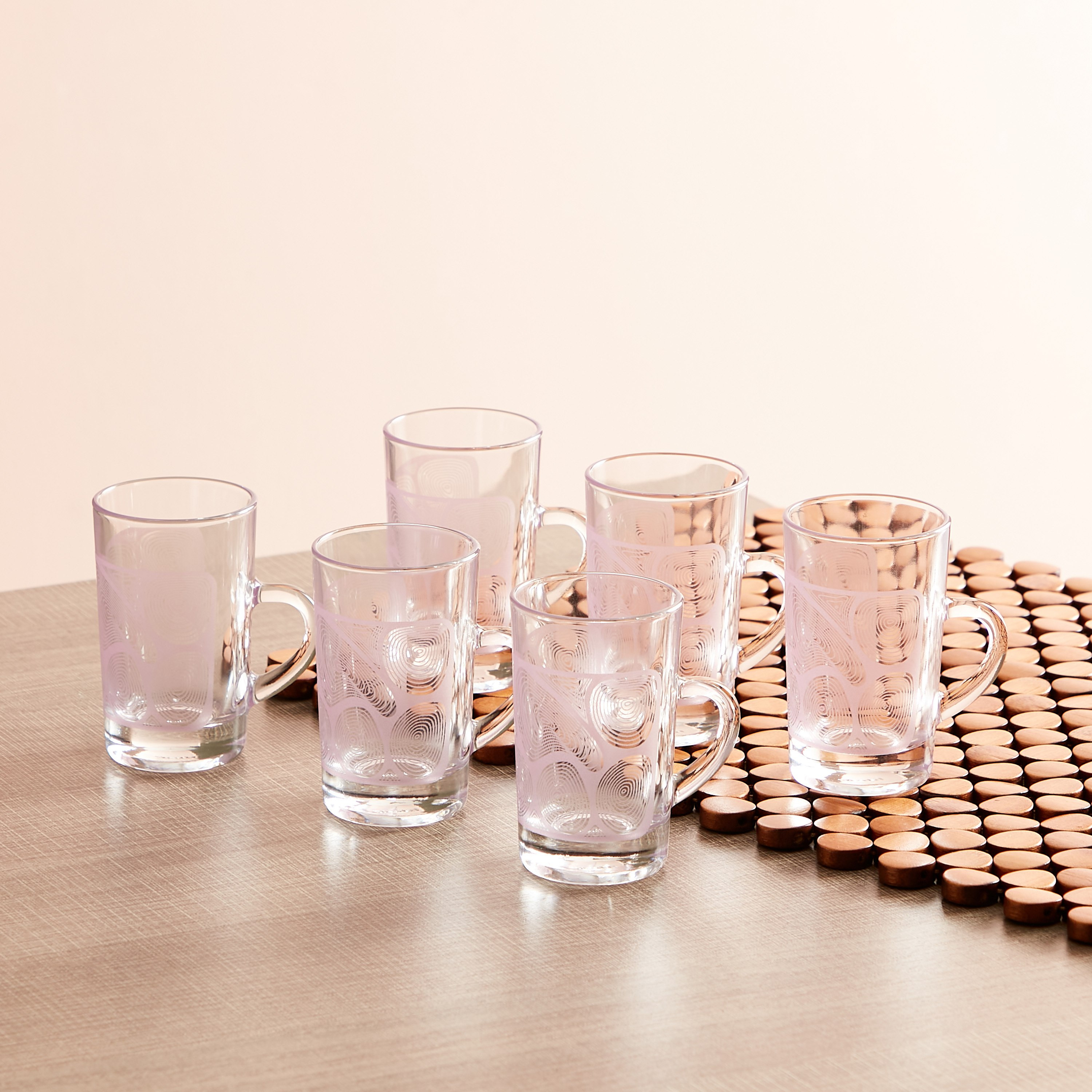 Dimlaj Contour 6-Piece Glass Tea Tumbler Set - 120 ml-hbxhomeware-hbxkitchen-image-1