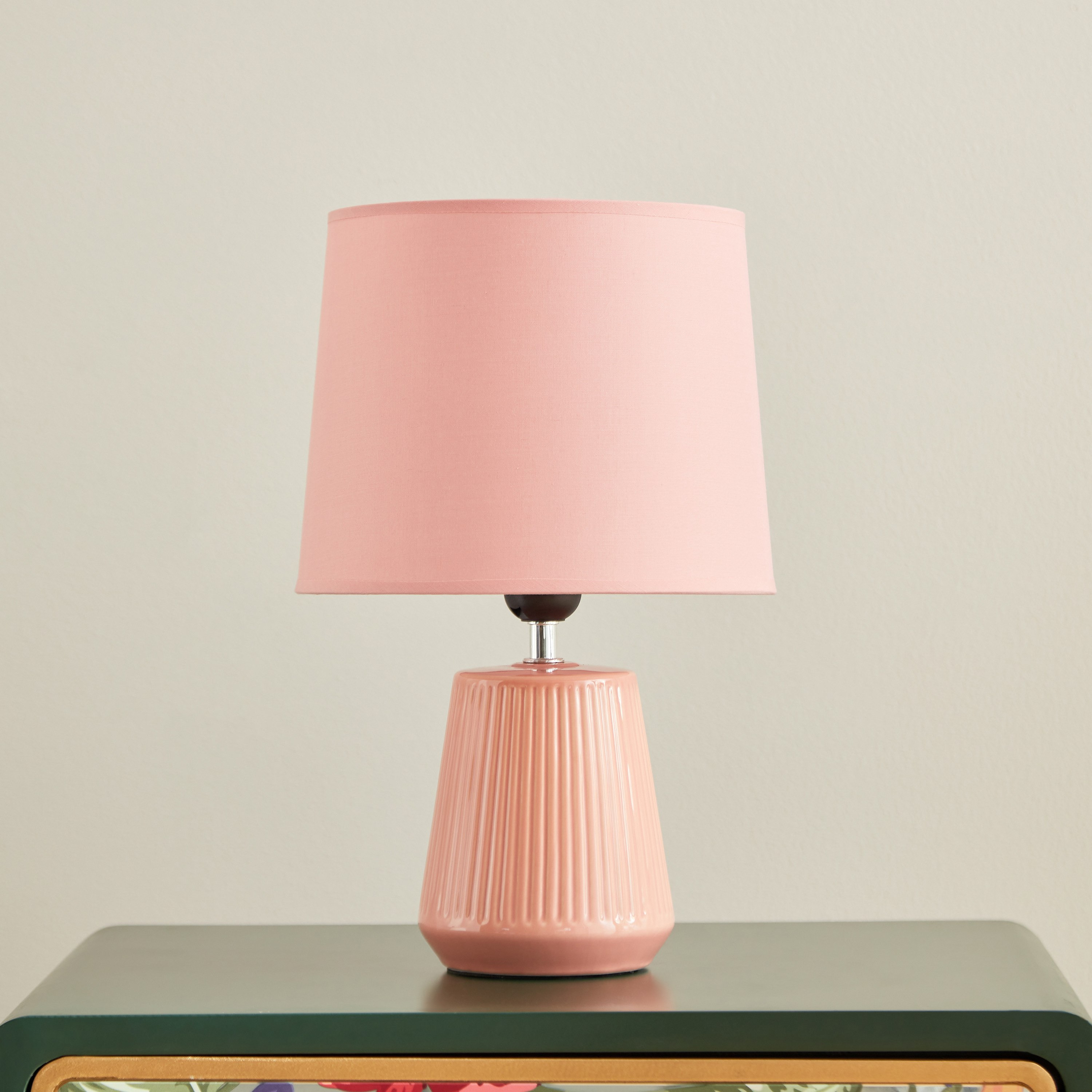 Blush pink store lamp