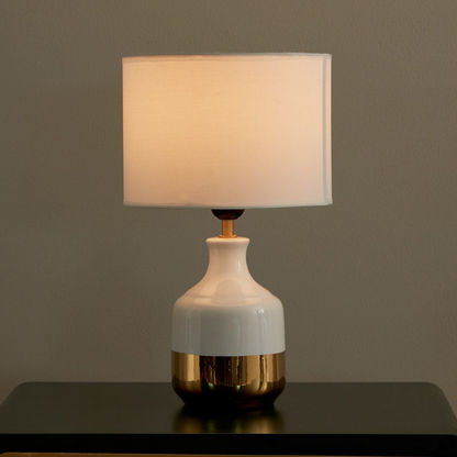 Anya Ceramic Table Lamp - 23x23x38 cms
