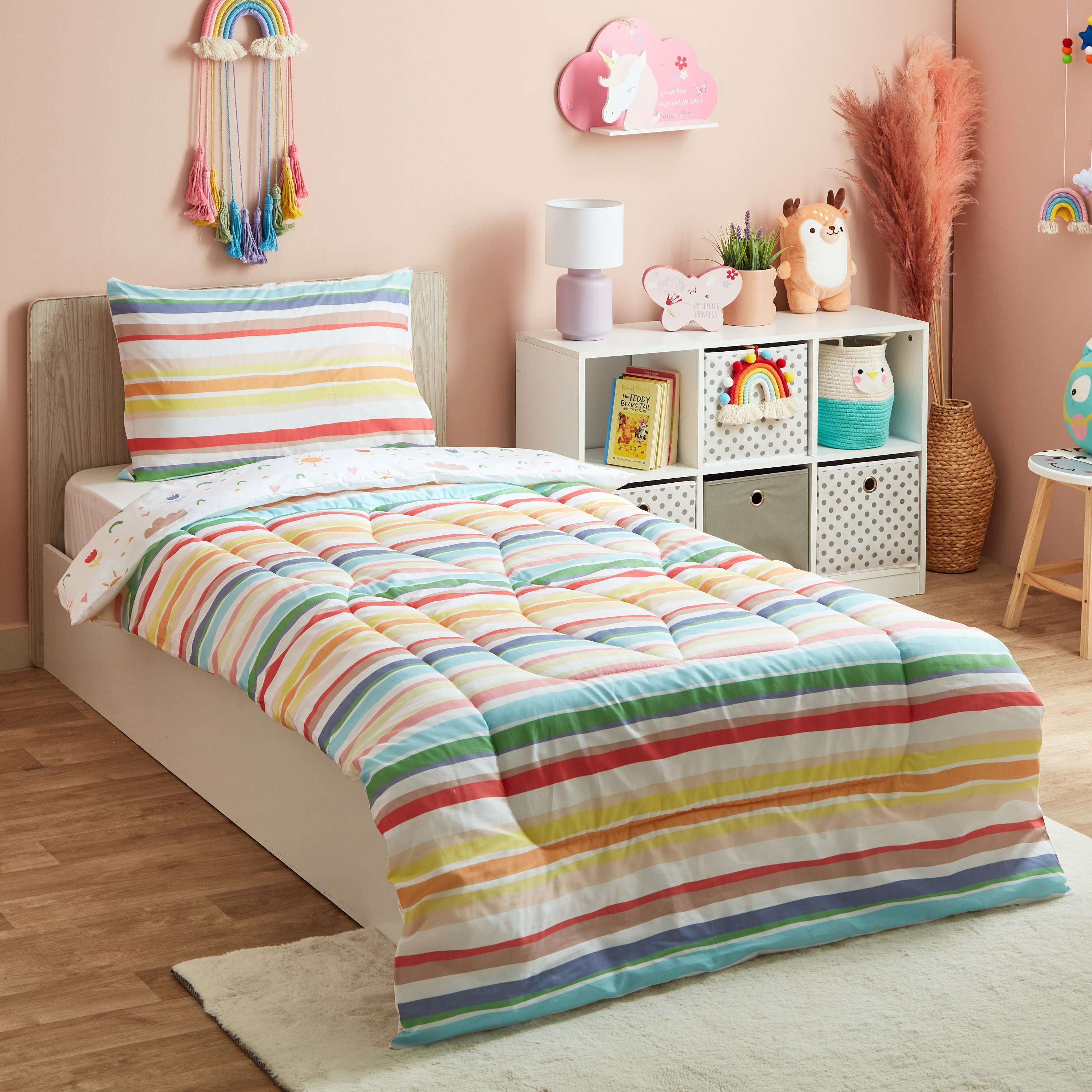 طقم لحاف قطن فردي قطعتين كاباس من ليام - 130x220 سم-hbxhomeware-hbxkidsandyouth-image-1