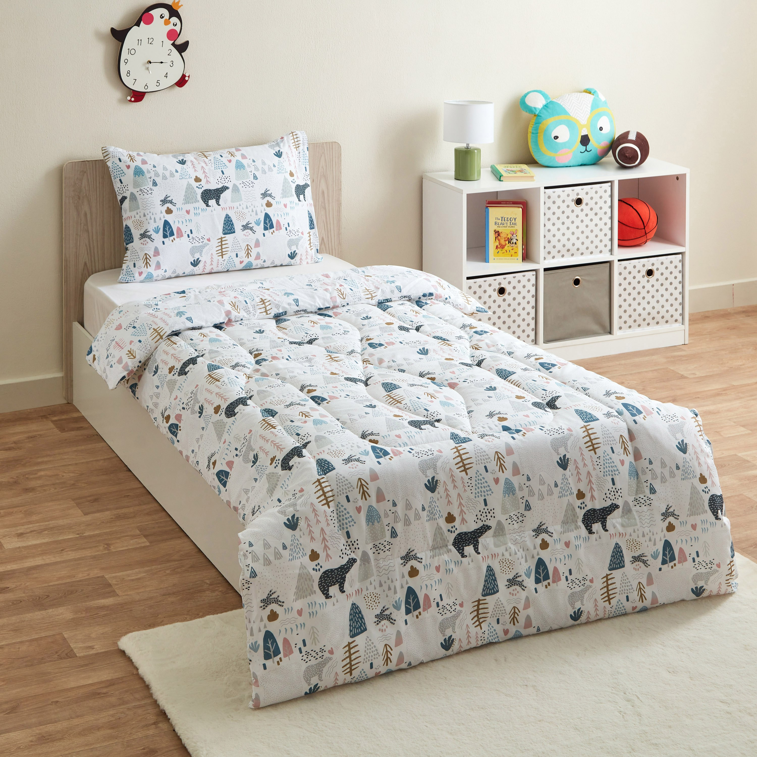 طقم لحاف قطن فردي قطعتين كاباس من ليام - 130x220 سم-hbxhomeware-hbxkidsandyouth-image-1
