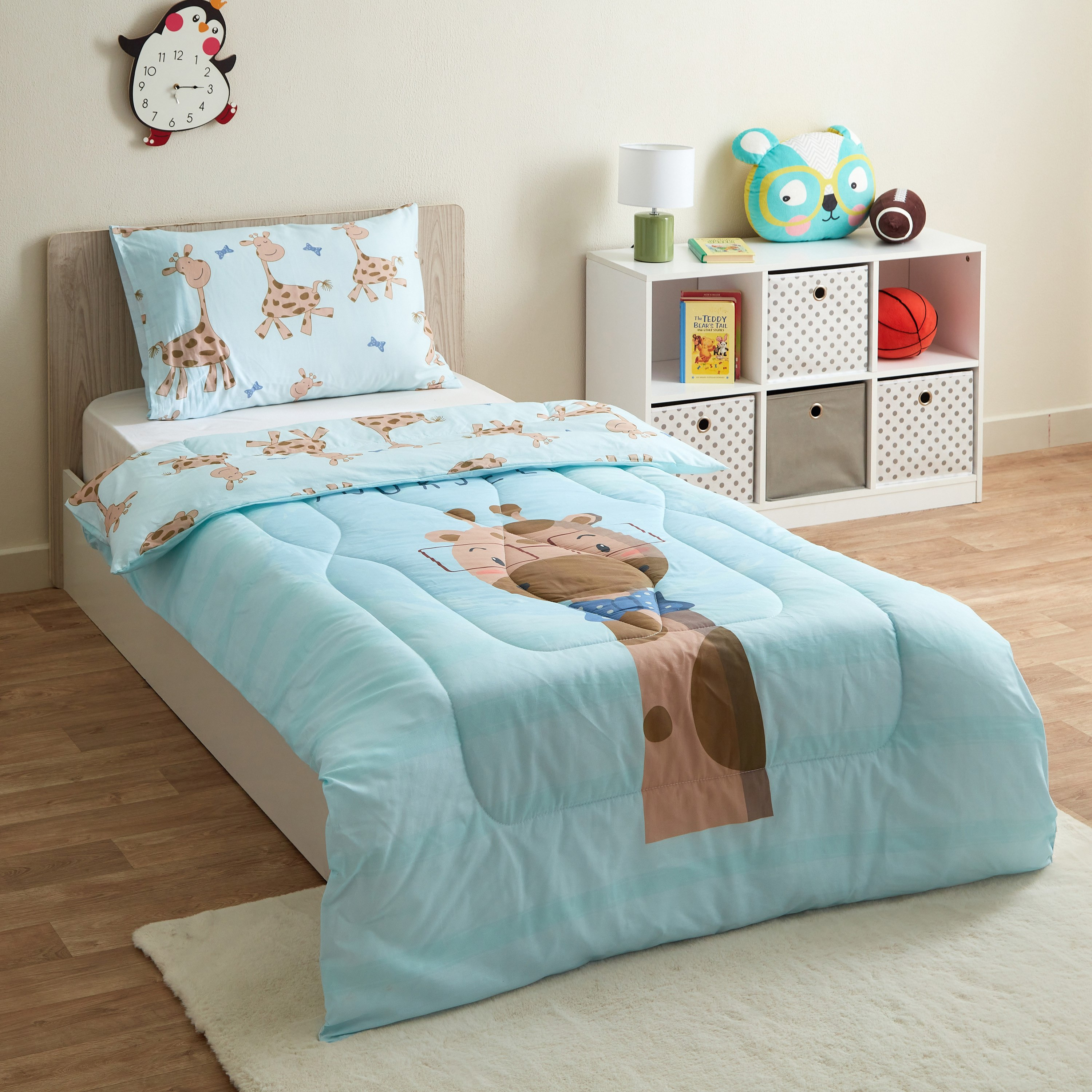 طقم لحاف قطن فردي قطعتين كاباس من ليام - 130x220 سم-hbxhomeware-hbxkidsandyouth-image-1