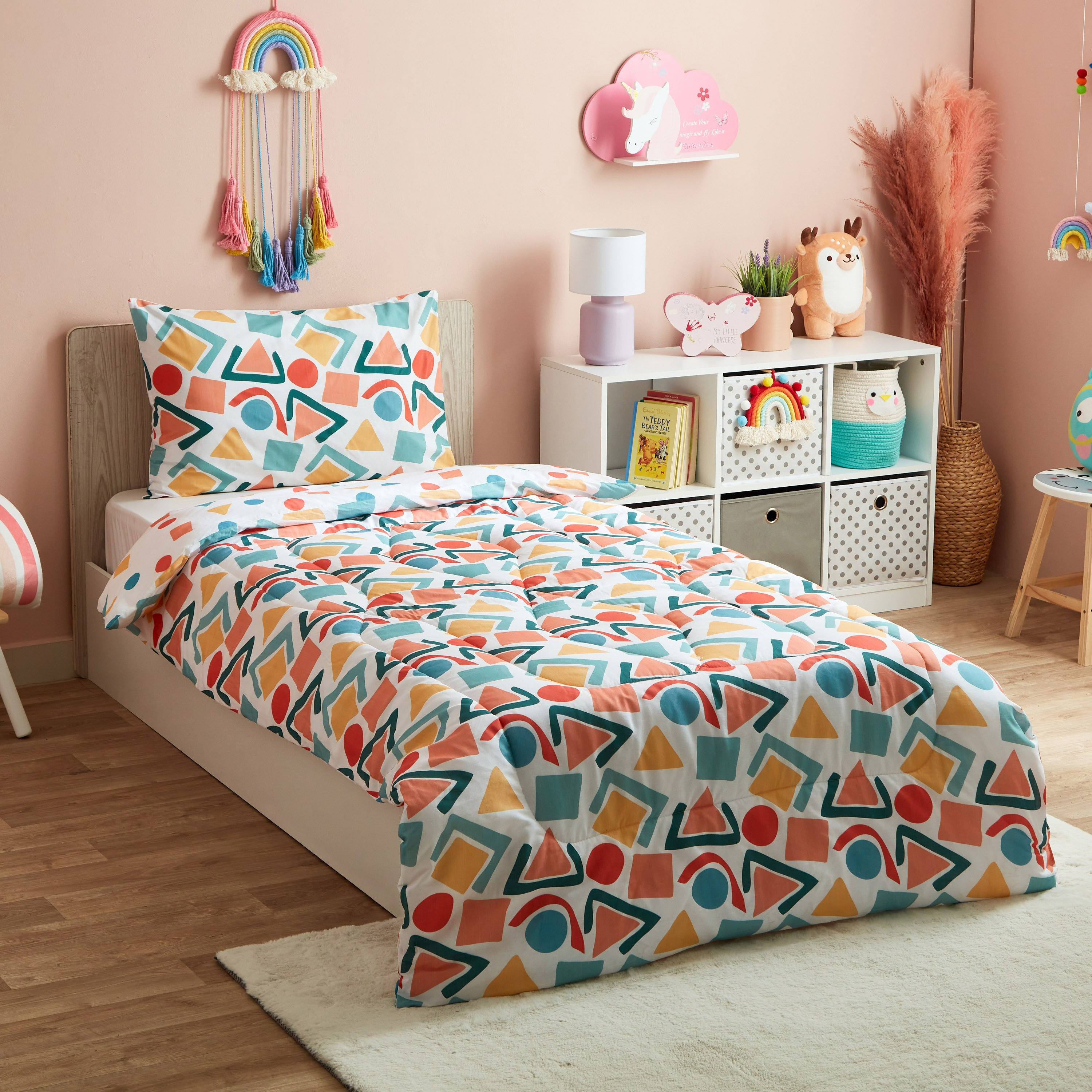 طقم لحاف قطن فردي قطعتين كاباس من ليام - 130x220 سم-hbxhomeware-hbxkidsandyouth-image-1