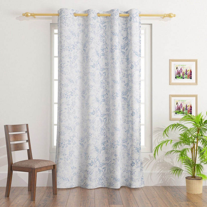 Ruselle Myrra Printed Single Curtain - 140x240 cm-Curtains-image-0