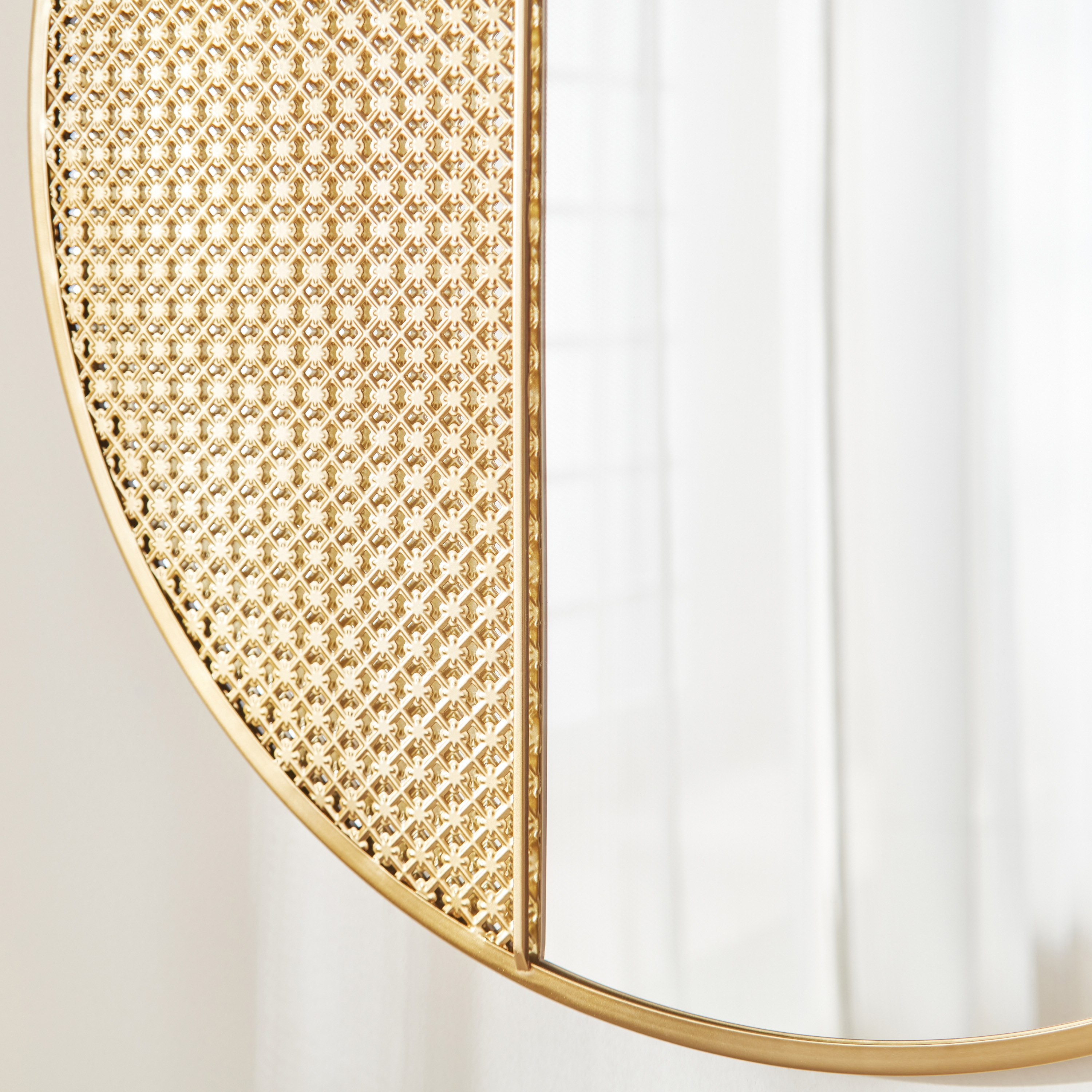 مرآة مستديرة معدنية من هايلي مودرن - 60x1.5x60 سم-hbxhomeware-hbxdecorandfurnishings-image-3