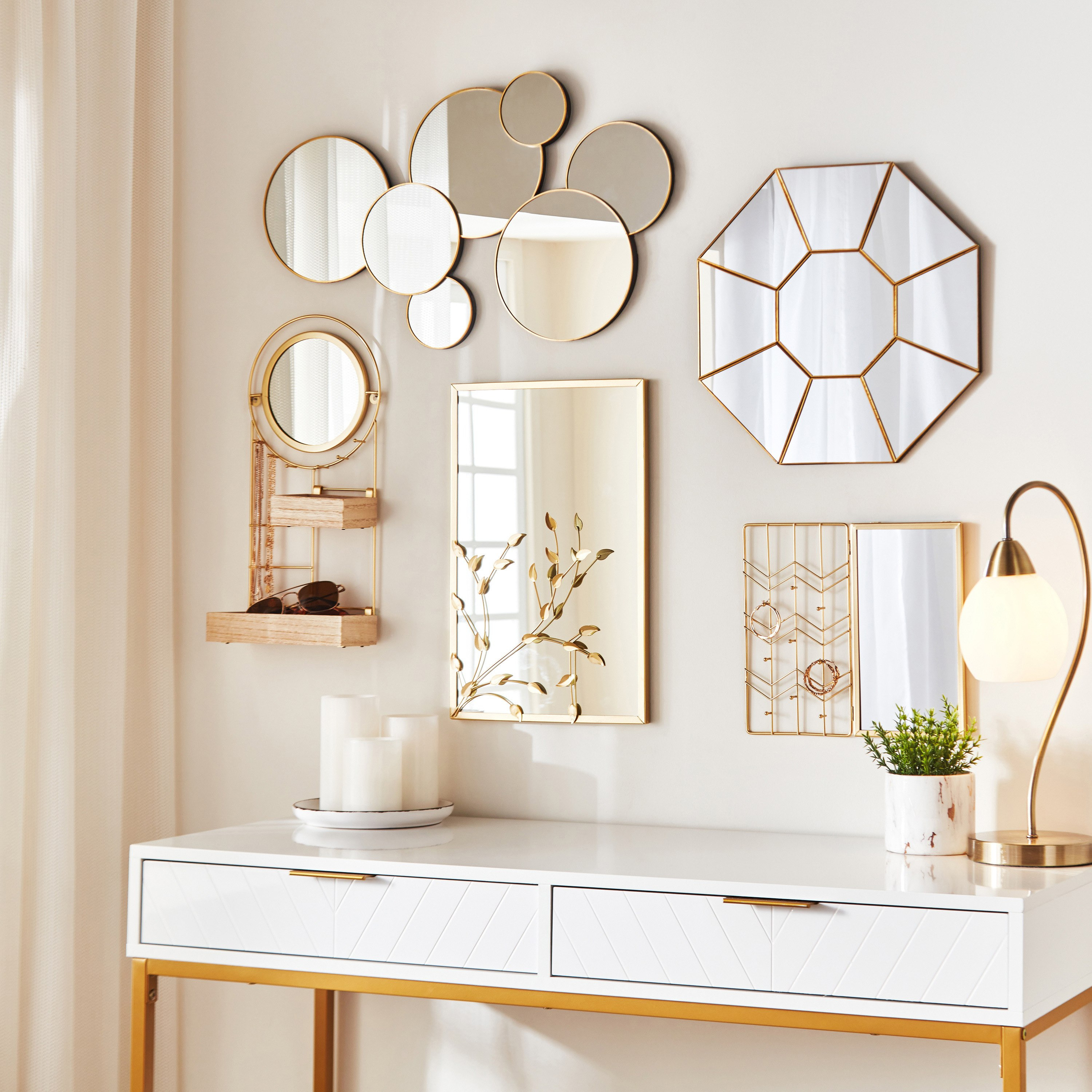 Modern decorative wall deals mirrors