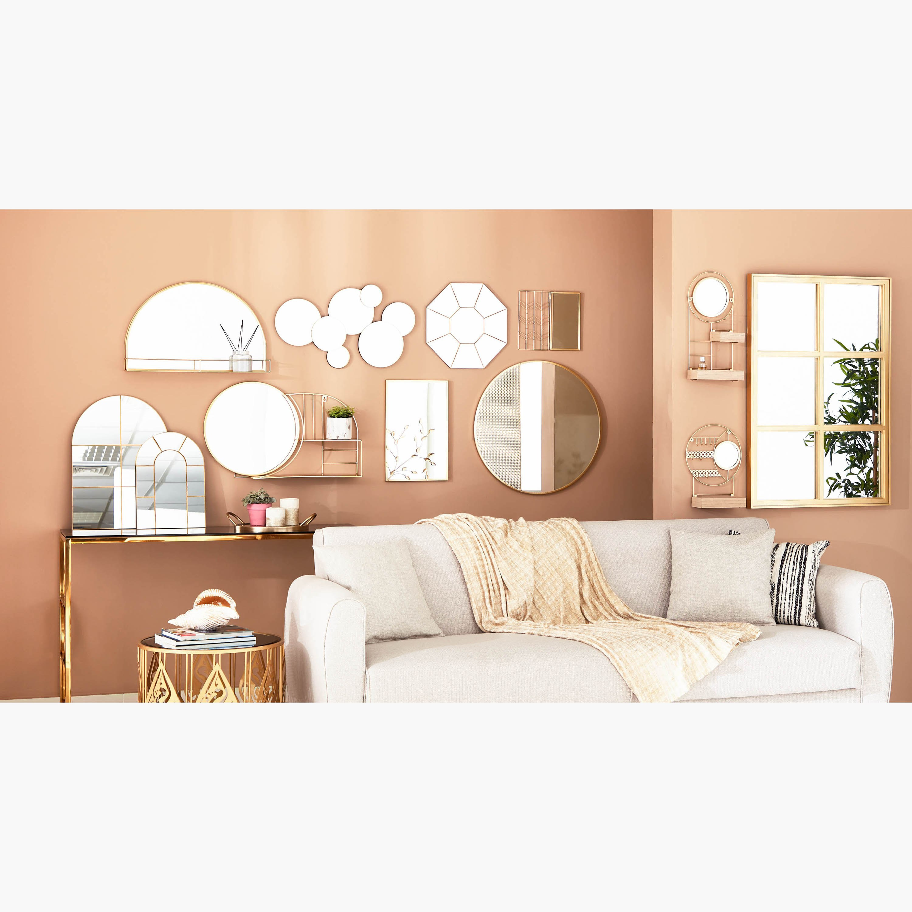 مرآة معدنية بتصميم نافذة من هيلي - 39x1x55 سم-hbxhomeware-hbxdecorandfurnishings-image-5