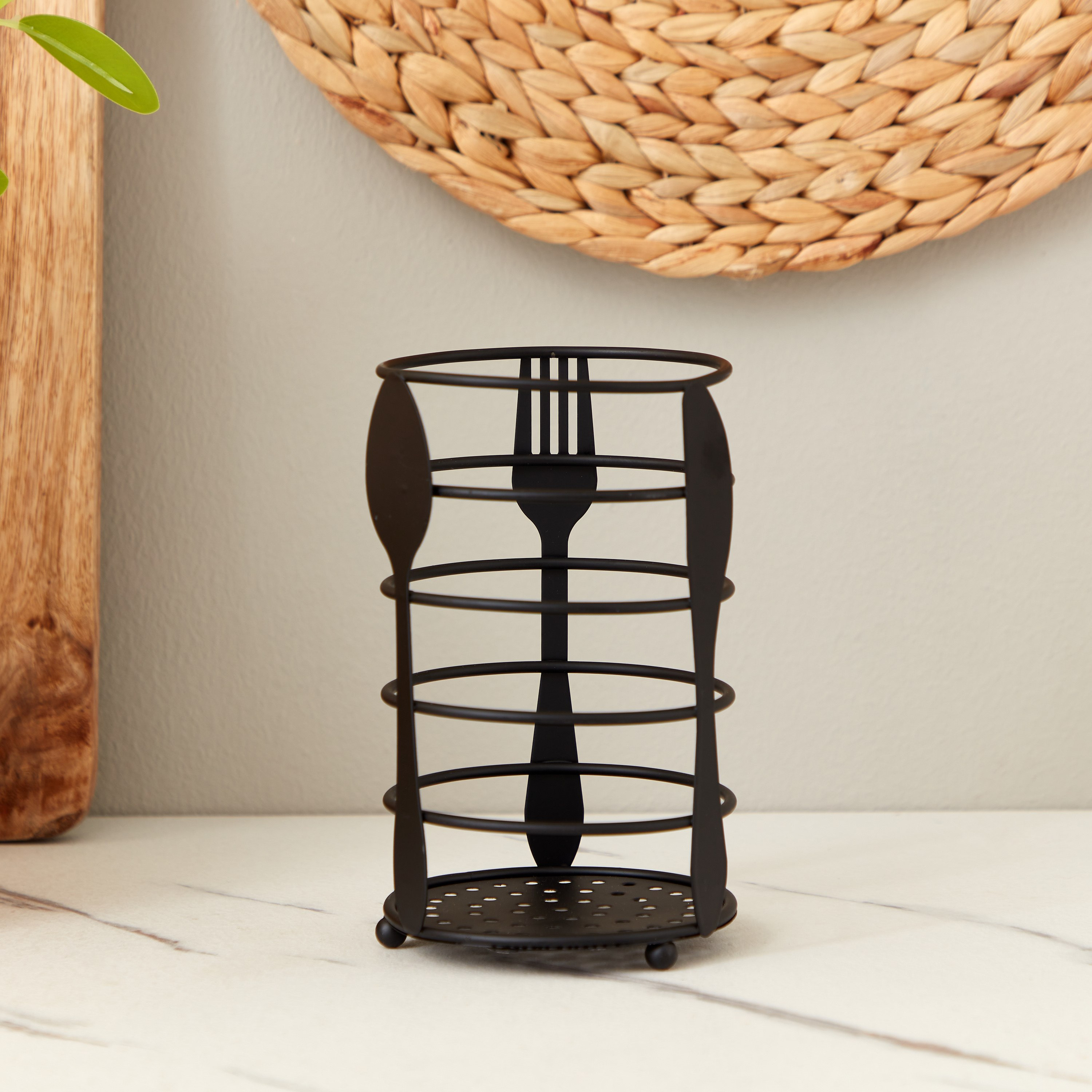 حامل ملاعق معدني من إسنشيال - 10x10x16.5 سم-hbxkitchen-kitchenware-kitchenaccessories-image-2