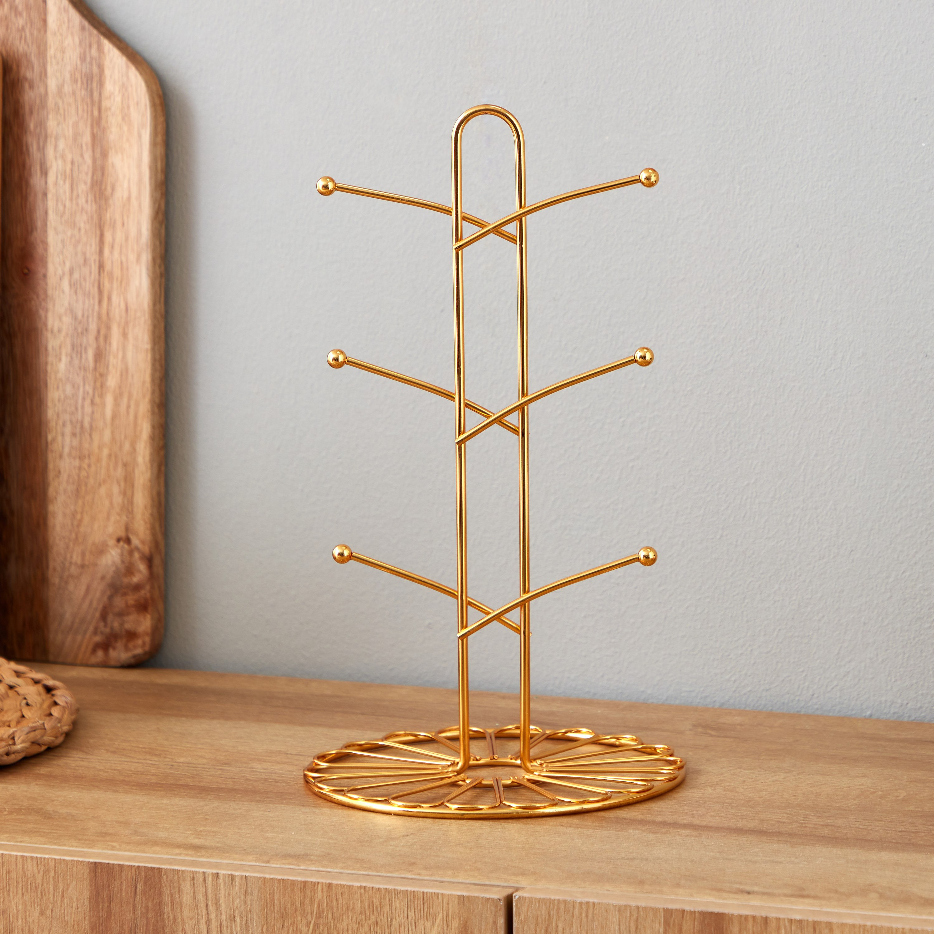 Essential Metal Coffee Mug Holder - 18.5x18.5x32.5 cm-hbxhomeware-hbxkitchen-image-2