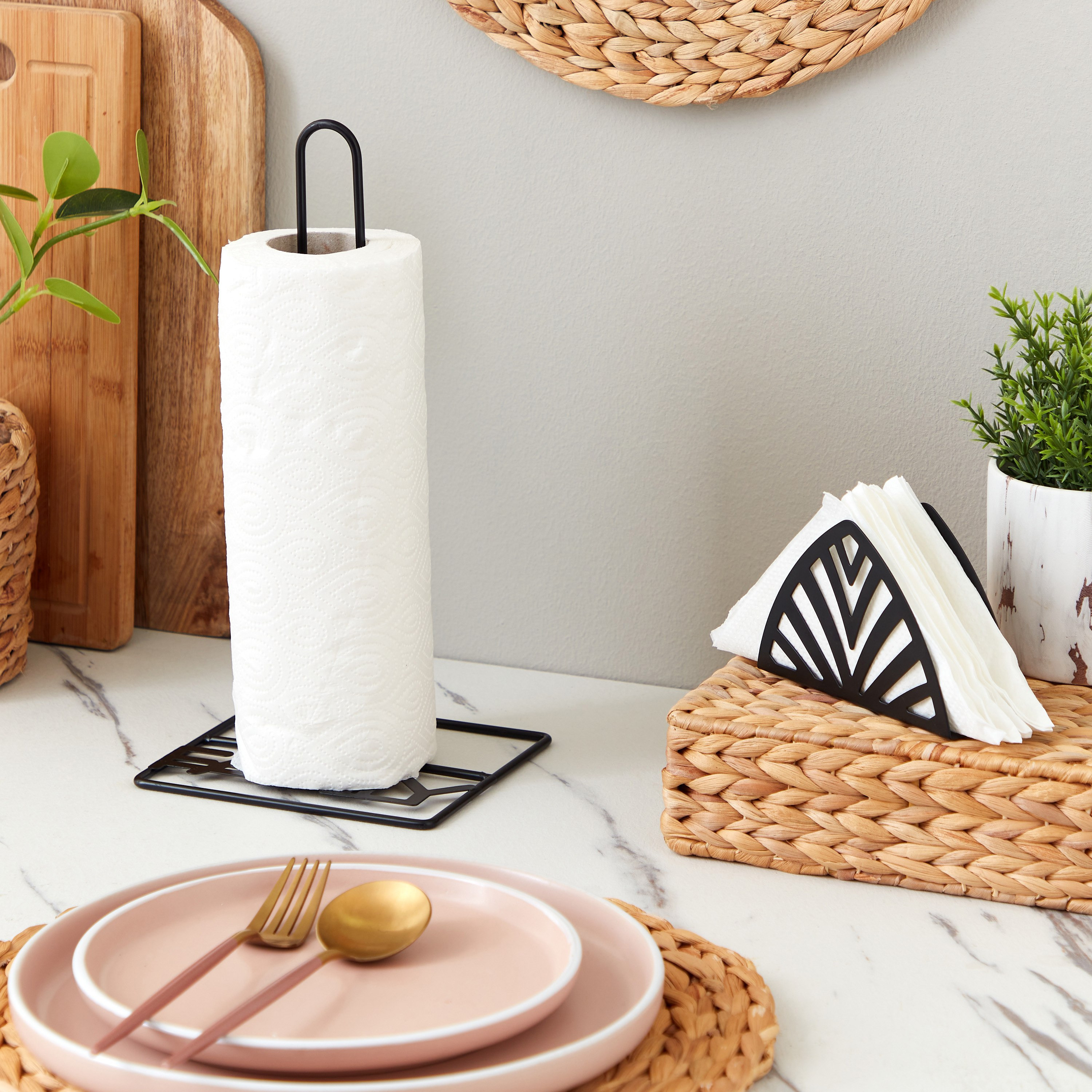 حامل مناديل سفرة معدني من إسنشيال - 13x4x8.5 سم-hbxkitchen-kitchenware-kitchenaccessories-image-4