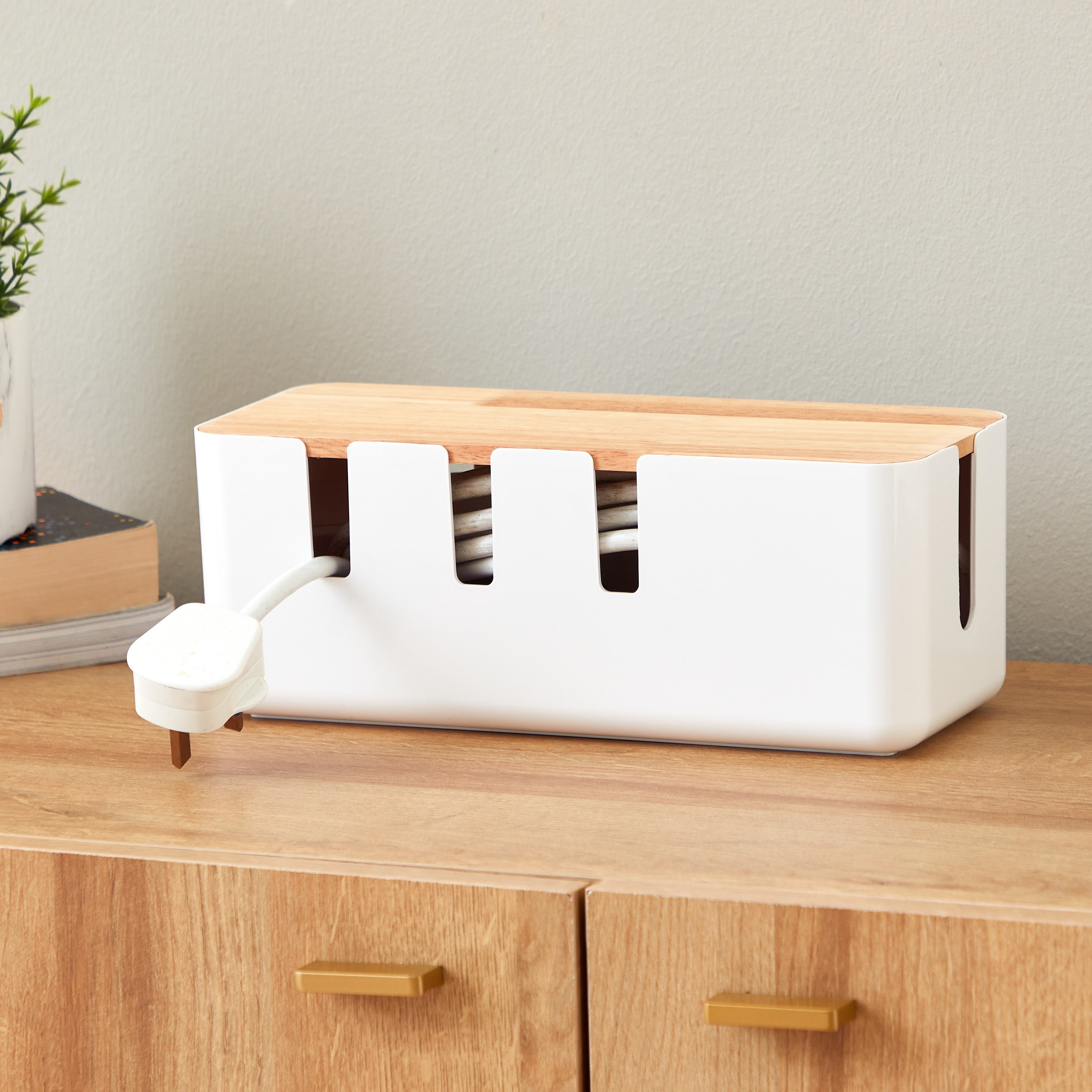صندوق تنظيم كابلات الطاقة من إسنشيال - 11.6×30.3×12.4 سم-hbxkitchen-kitchenware-kitchenaccessories-image-1