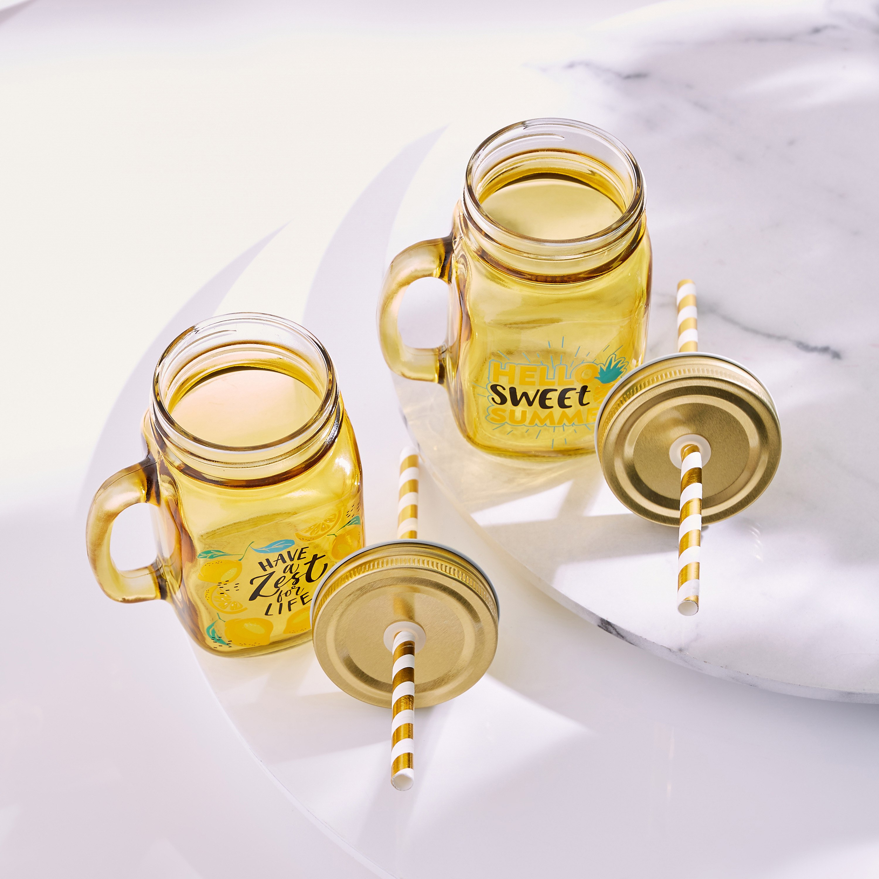 طقم جرة ماسون زجاج قطعتين من بيليسيمو - 450 مل-hbxhomeware-hbxkitchen-image-2
