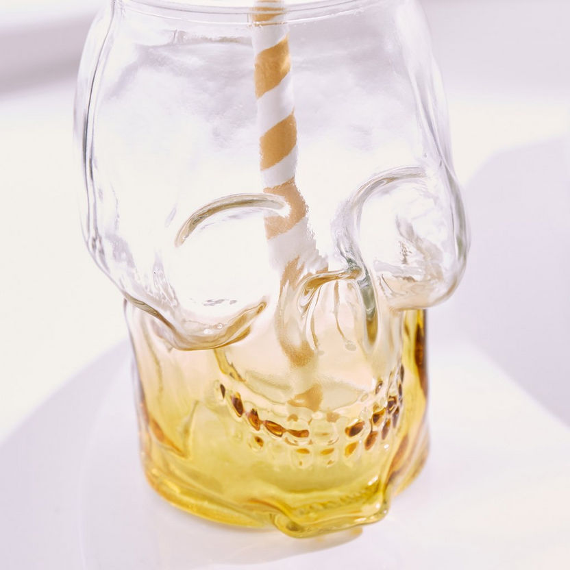 Bellissimo Skull Glass Mason Jar - 450 ml-Water Bottles and Jugs-image-3