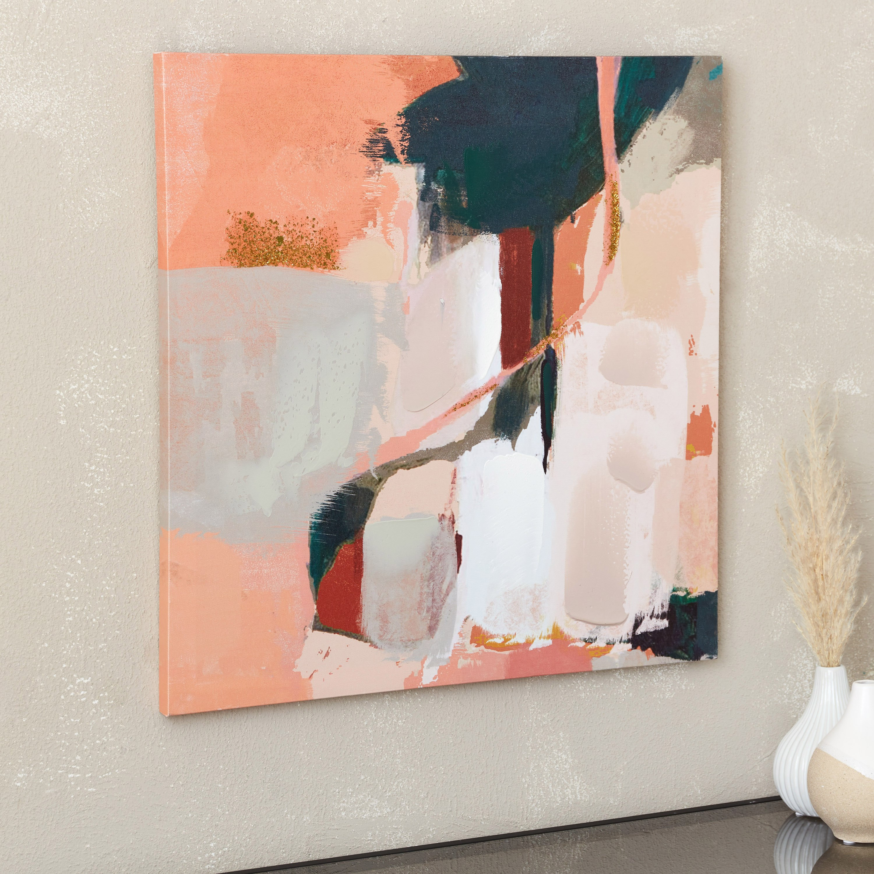 لوحة مؤطرة بتصميم تجريدي من سيرا - 50x50 سم-hbxhomeware-hbxdecorandfurnishings-image-2