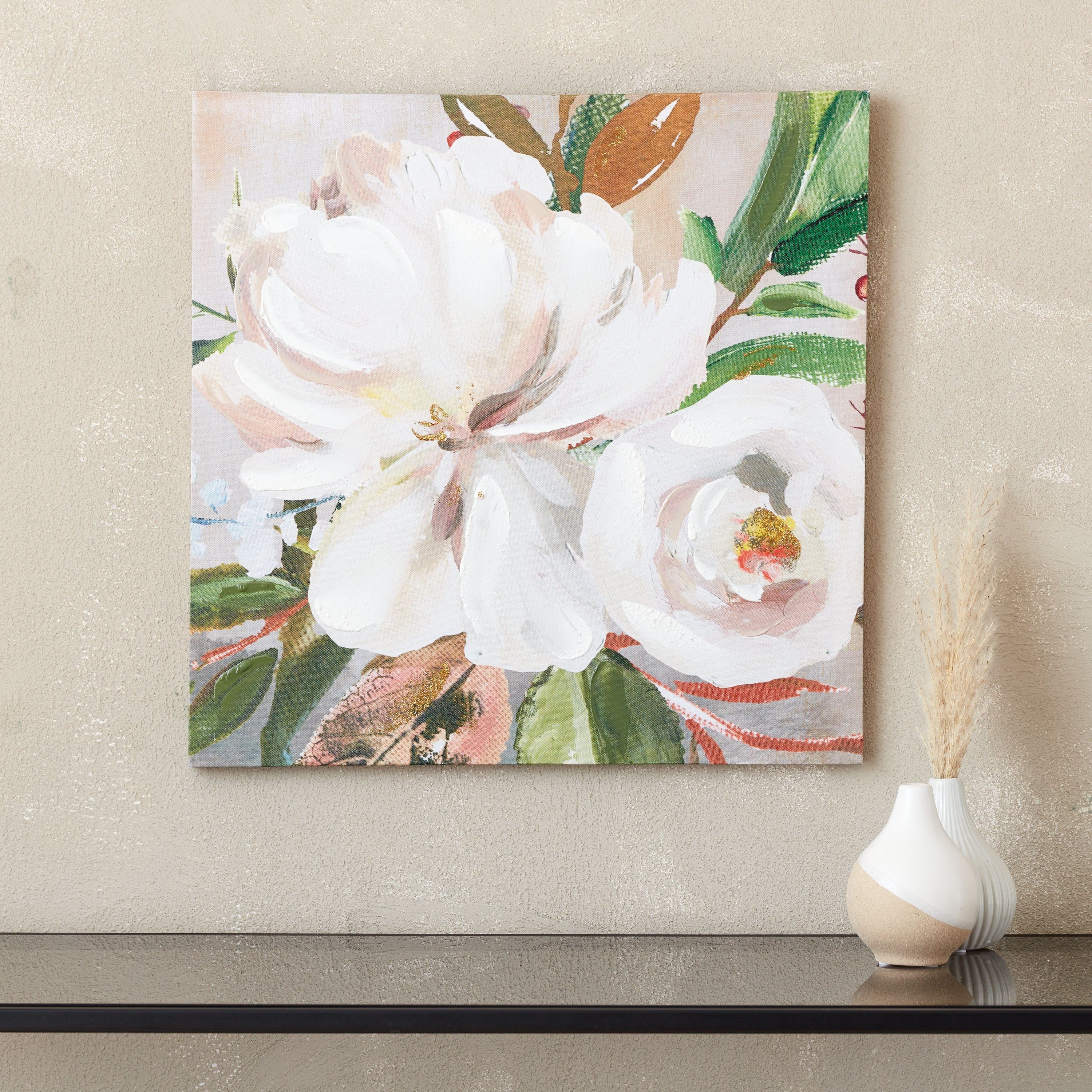 لوحة مؤطرة بتصميم زهري من سيرا - 50x50 سم-hbxhomeware-hbxdecorandfurnishings-image-1