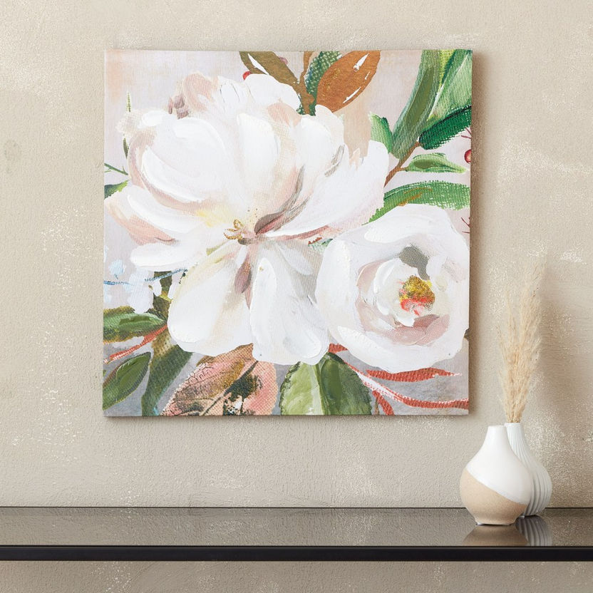 Cera Floral Framed Picture - 50x50 cm-Framed Pictures-image-0