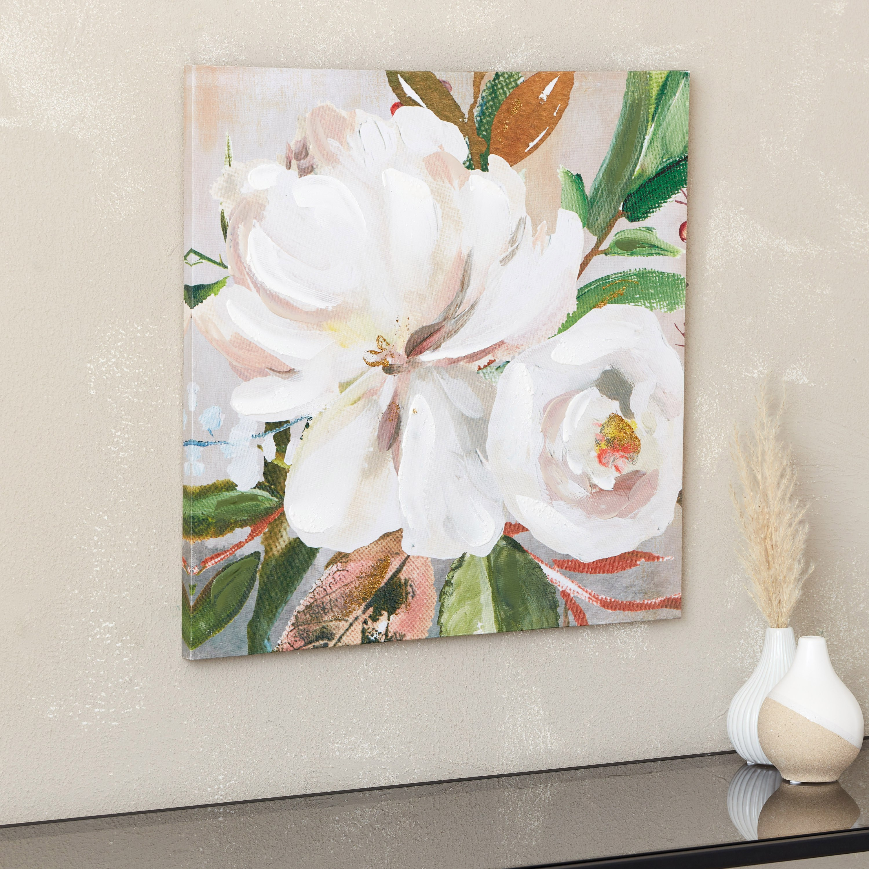 لوحة مؤطرة بتصميم زهري من سيرا - 50x50 سم-hbxhomeware-hbxdecorandfurnishings-image-2