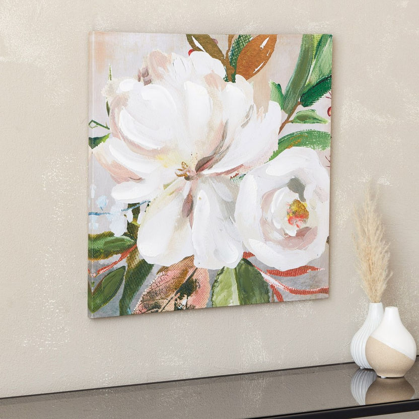 Cera Floral Framed Picture - 50x50 cm-Framed Pictures-image-1
