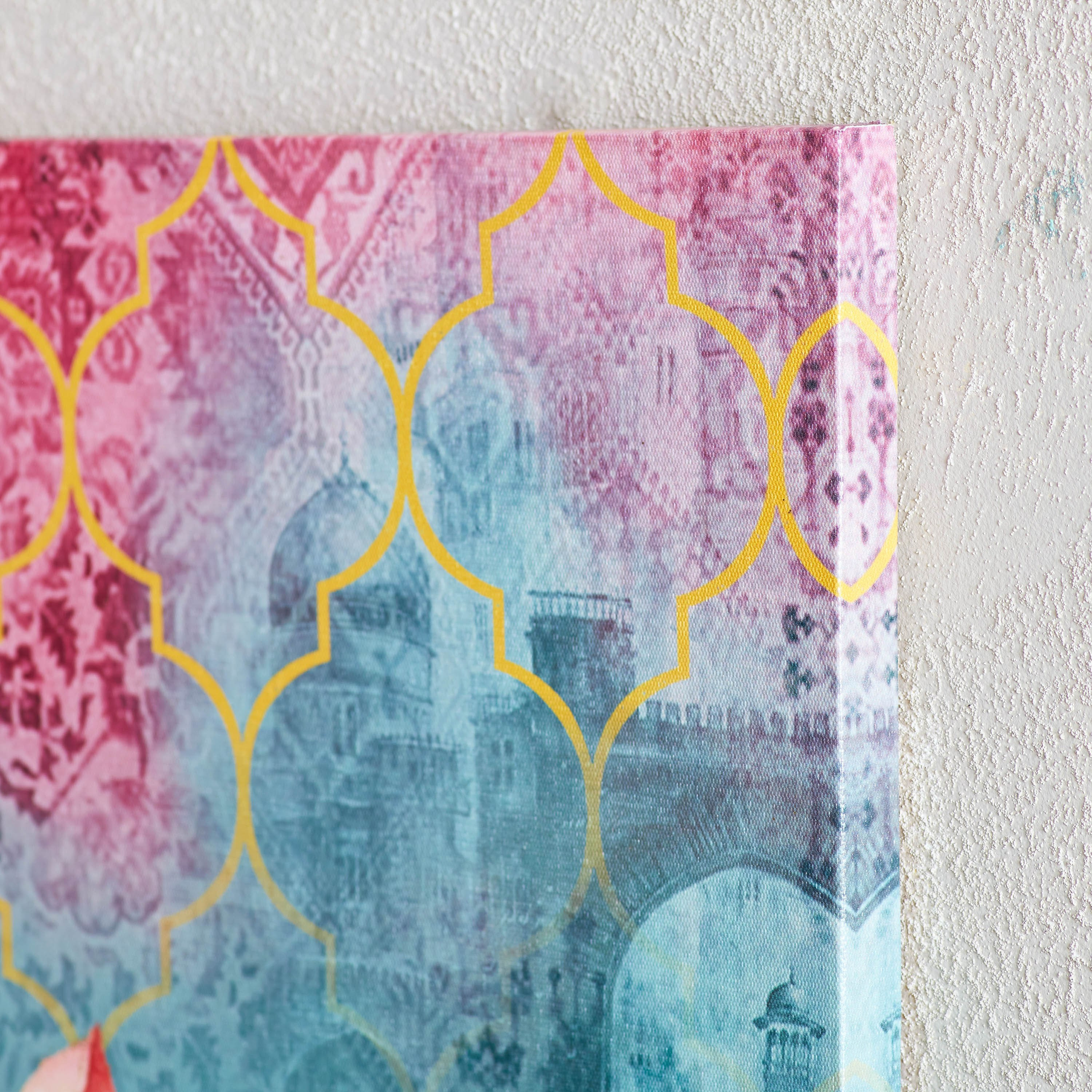 زينة حائط كانفاس مؤطرة بتصميم زهرة اللوتس من سيرا - 50x50 سم-hbxbedroom-decorandaccessories-photoframes-image-3