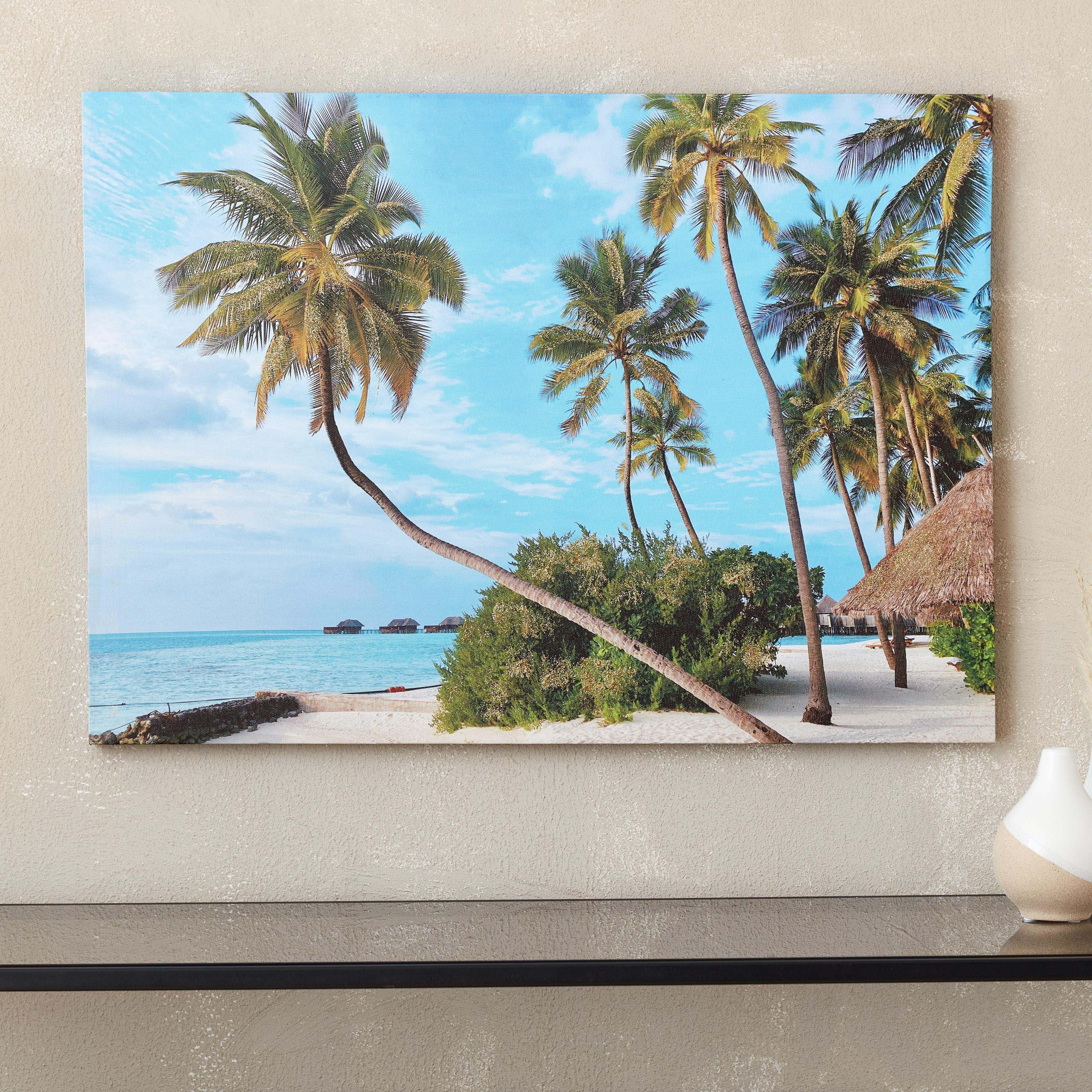 لوحة مؤطرة بتصميم شاطئ من سيرا - 70x50 سم-hbxhomeware-hbxdecorandfurnishings-image-1