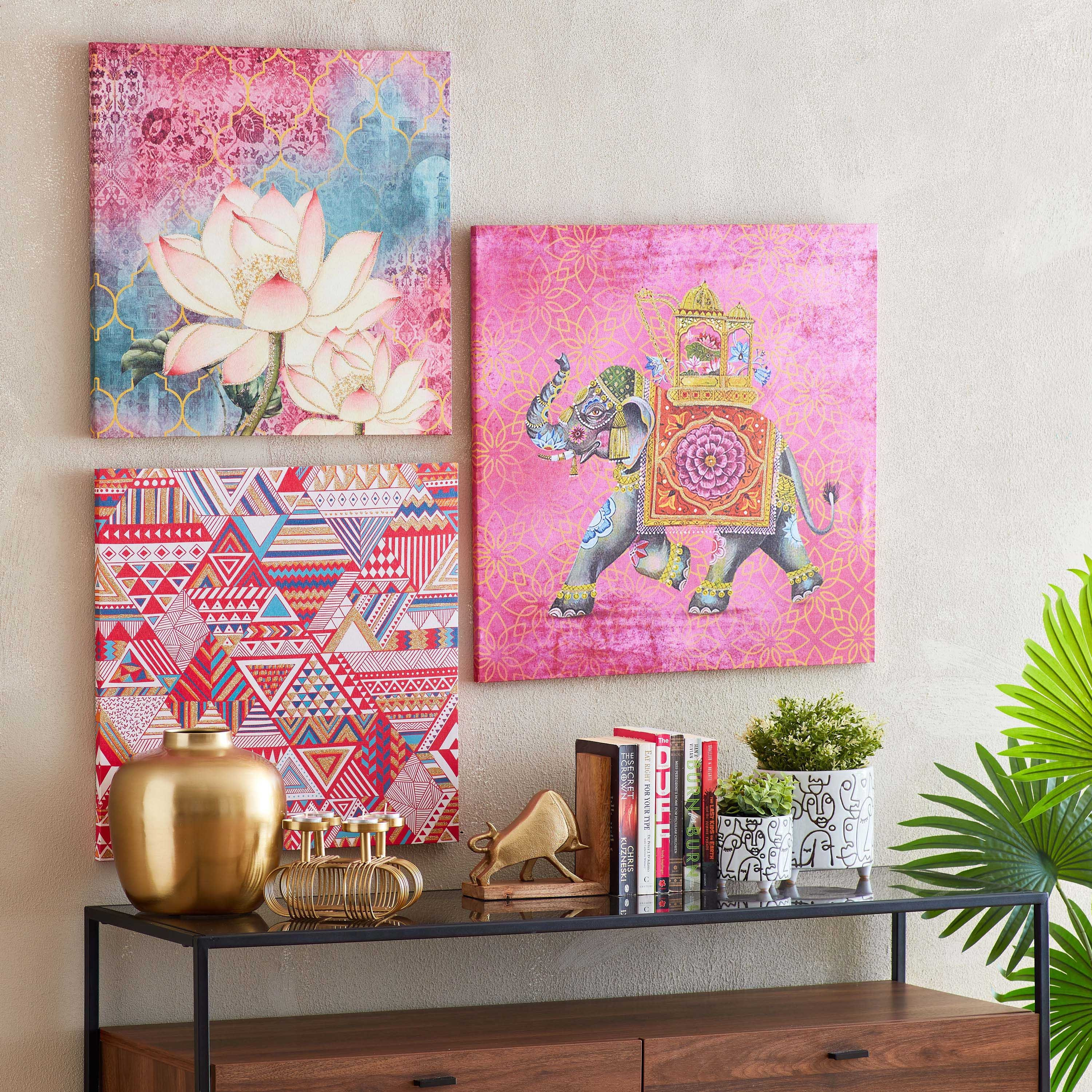 لوحة مؤطرة بتصميم فيل من سيرا - 60x60 سم-hbxhomeware-hbxdecorandfurnishings-image-5