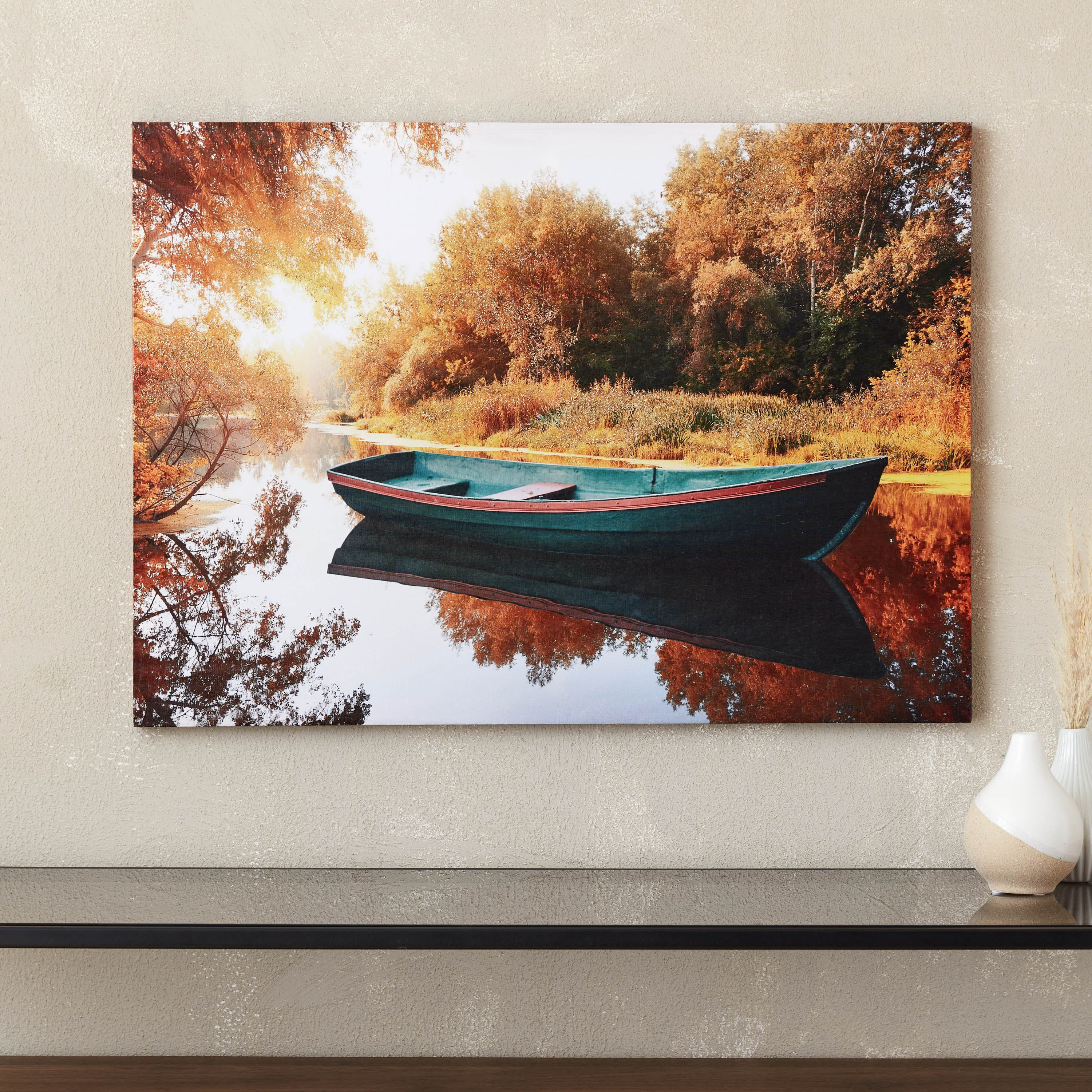 لوحة مؤطرة بتصميم قارب من سيرا - 70x50 سم-hbxhomeware-hbxdecorandfurnishings-image-1