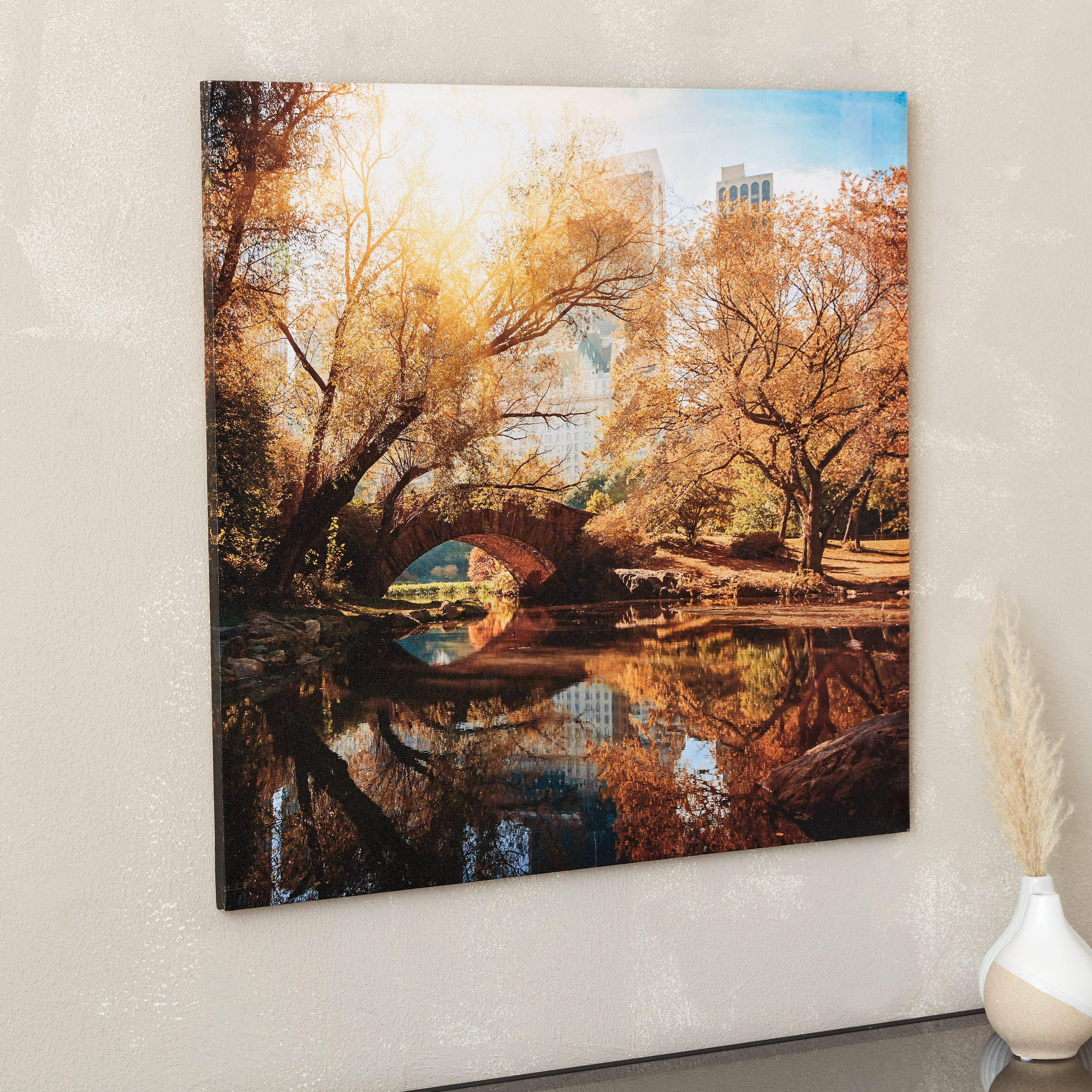لوحة مؤطرة بتصميم شروق الشمس من سيرا - 60x60 سم-hbxhomeware-hbxdecorandfurnishings-image-2