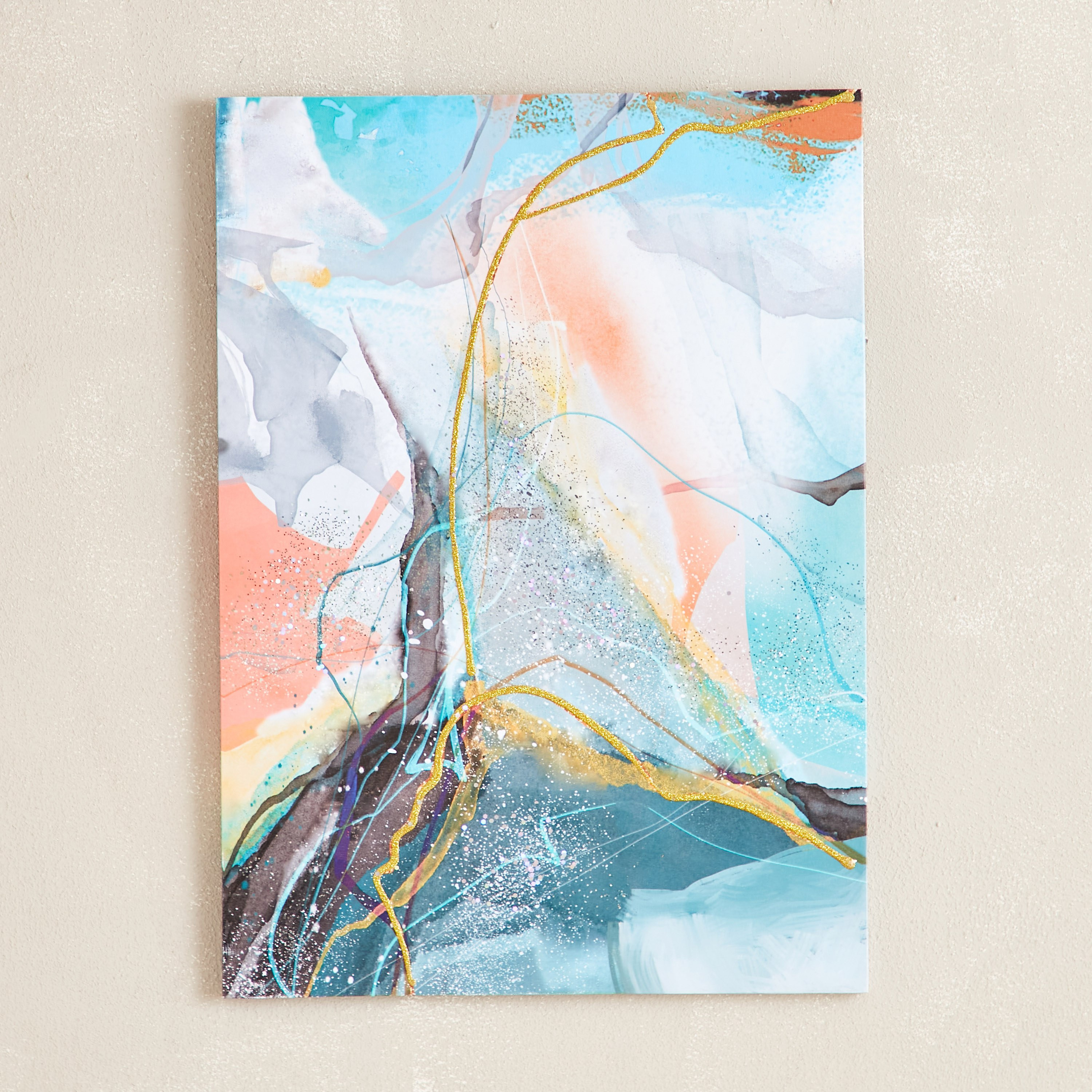 لوحة مؤطرة بتصميم مزج تجريدي من سيرا - 50x70 سم-hbxbedroom-decorandaccessories-photoframes-image-1
