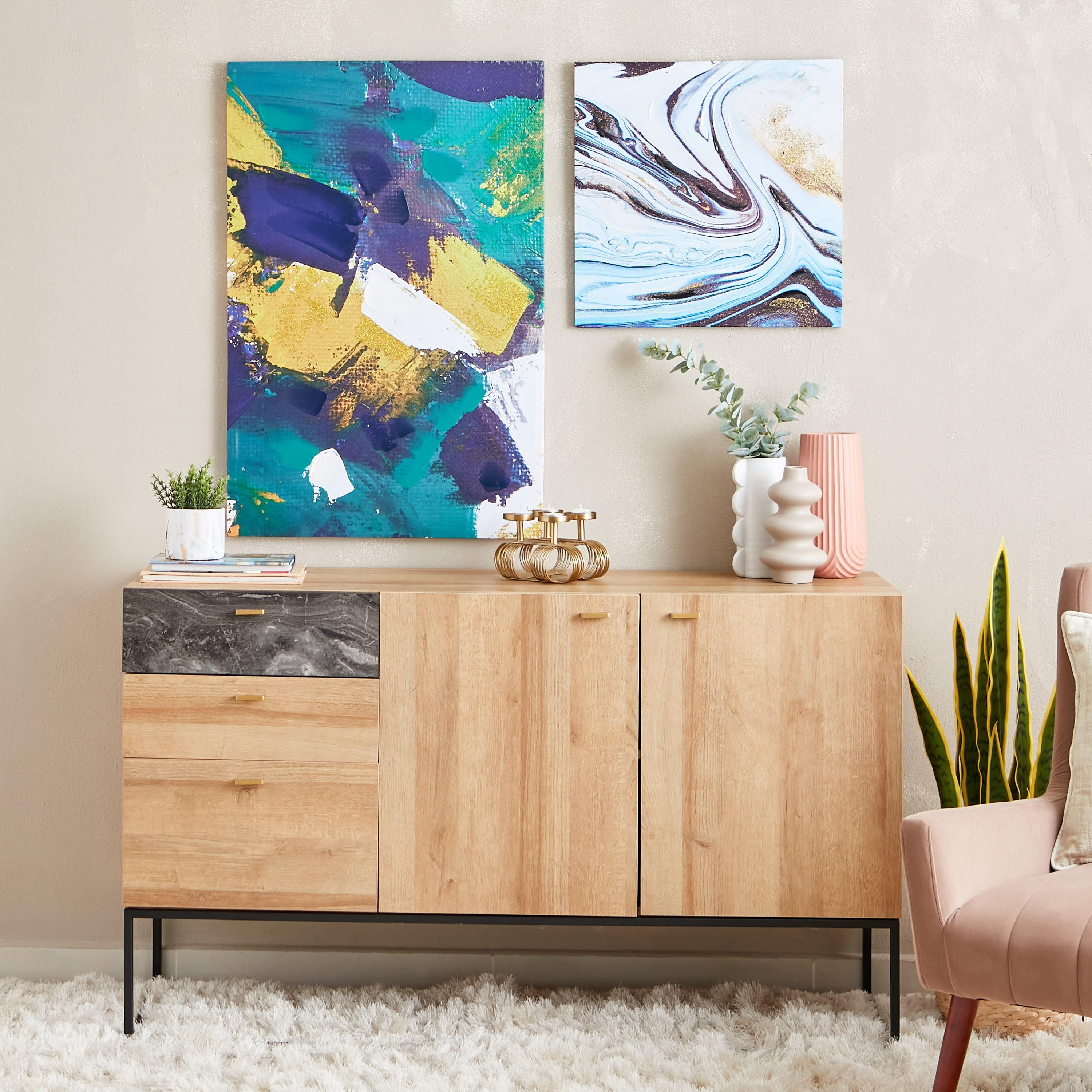 لوحة مؤطرة حديثة من سيرا - 60x90 سم-hbxhomeware-hbxdecorandfurnishings-image-5
