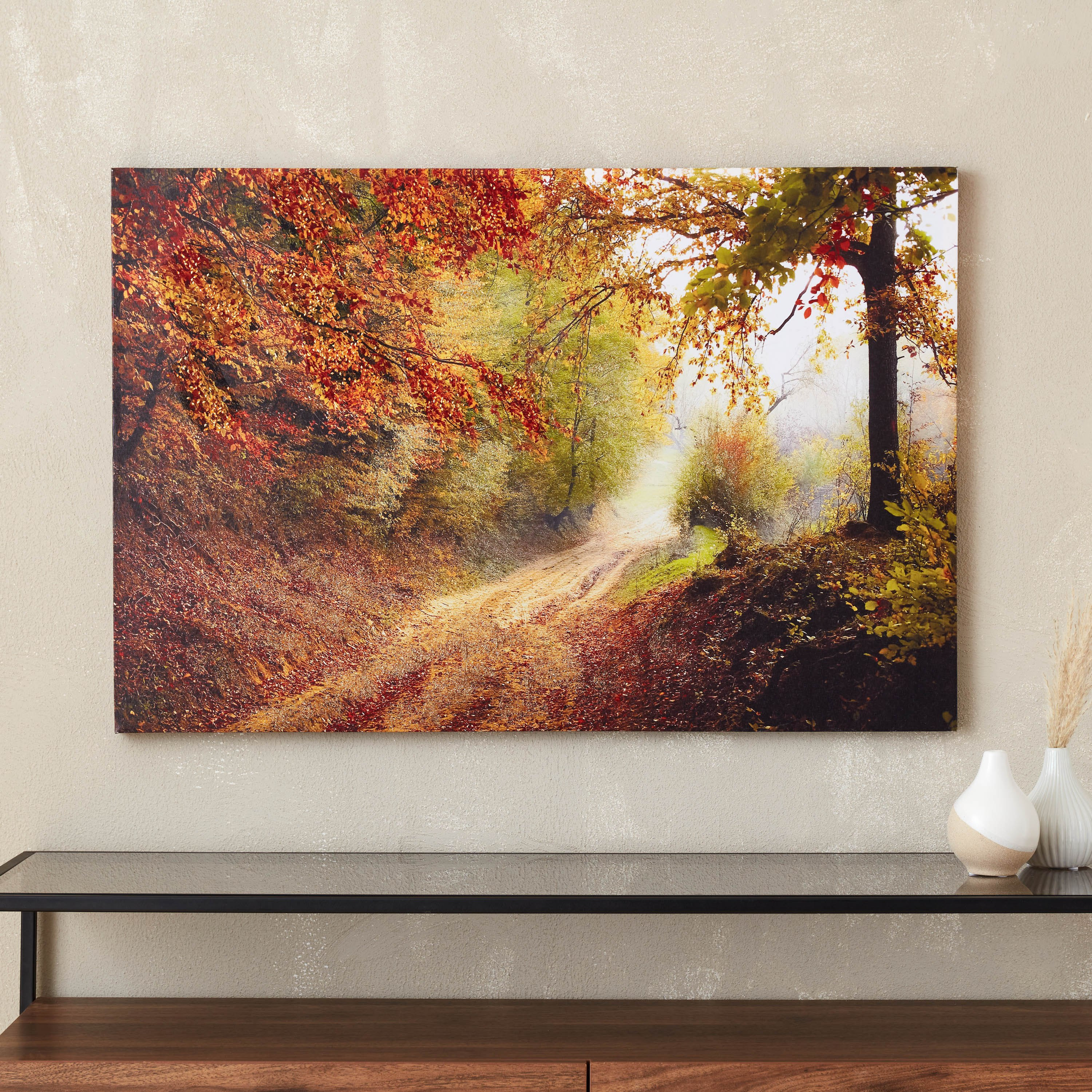 زينة حائط كانفاس مؤطرة بتصميم طبيعة من سيرا - 90x60 سم-hbxhomeware-hbxdecorandfurnishings-image-1