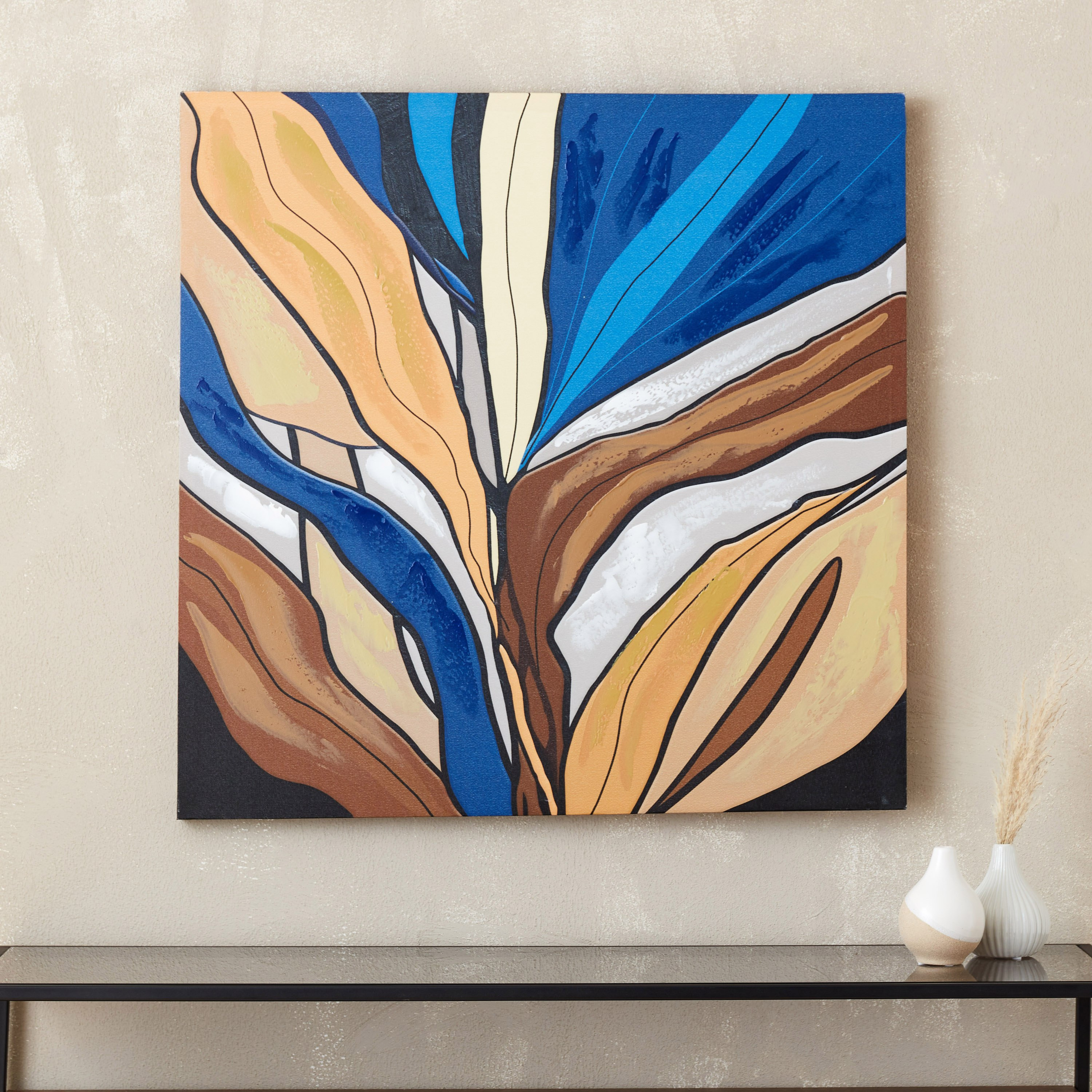 لوحة مؤطرة بتصميم عصري من سيرا - 80x80 سم-hbxhomeware-hbxdecorandfurnishings-image-1
