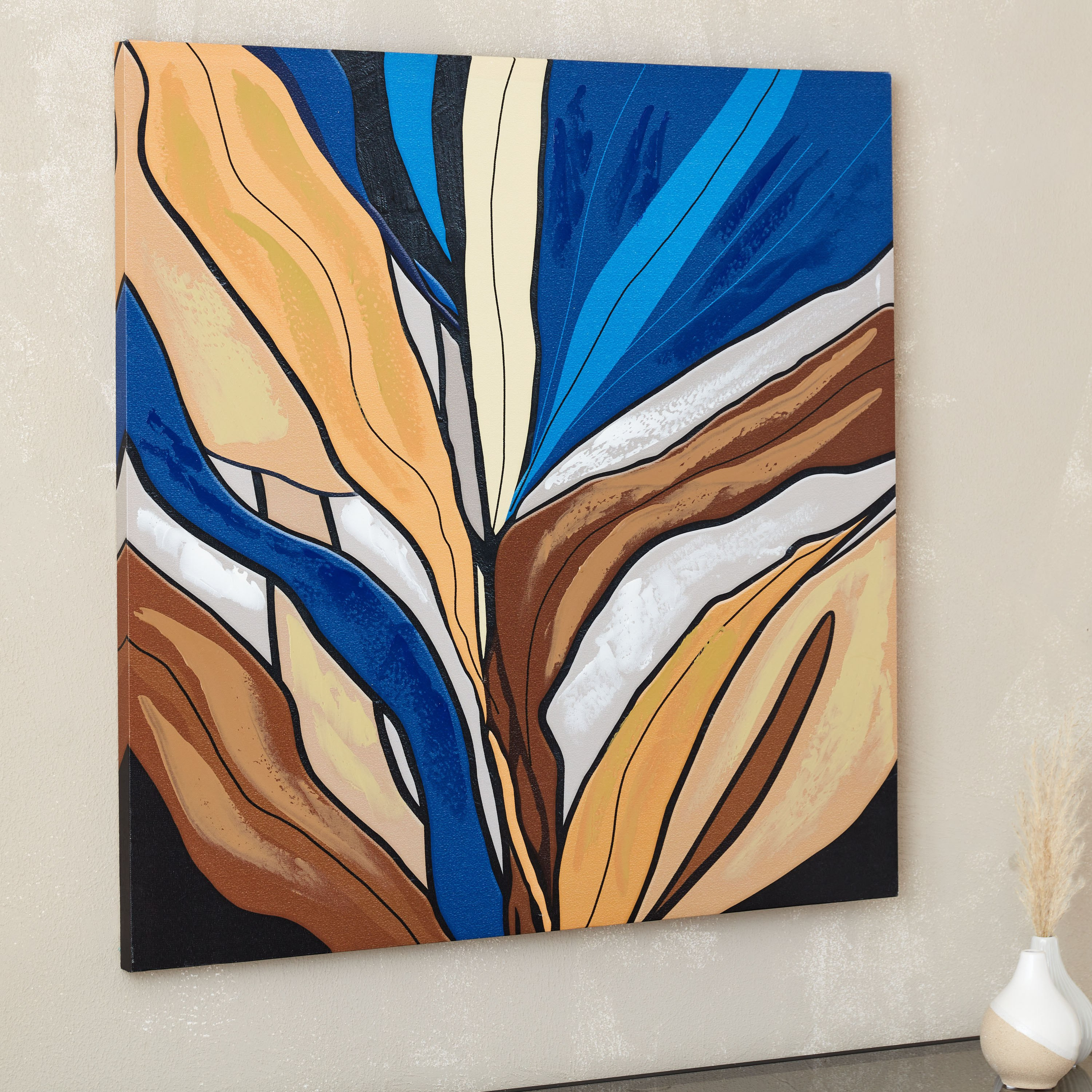 لوحة مؤطرة بتصميم عصري من سيرا - 80x80 سم-hbxhomeware-hbxdecorandfurnishings-image-2