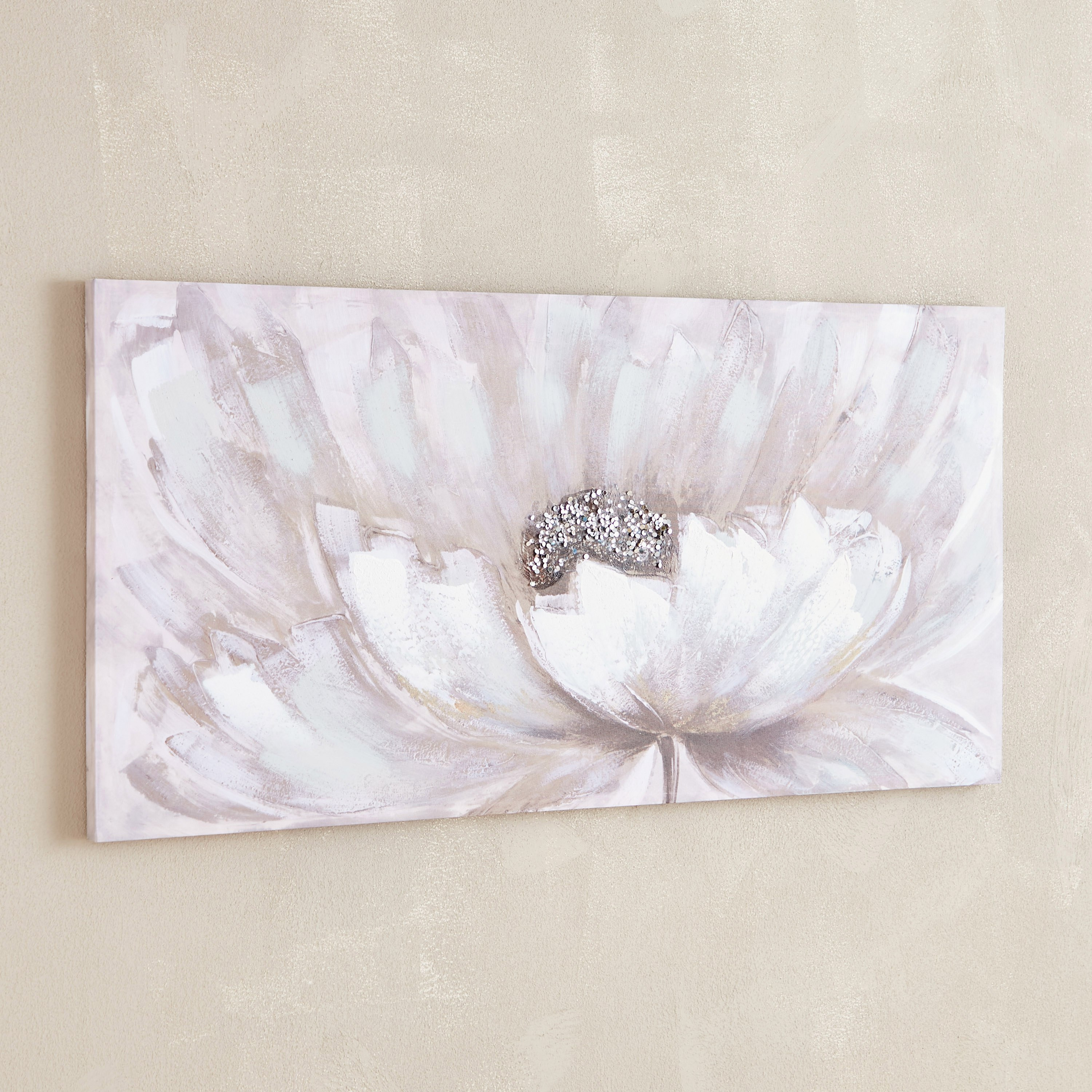 لوحة مؤطرة بتصميم زهرة تجريدية من سيرا - 120x60 سم-hbxhomeware-hbxdecorandfurnishings-image-2