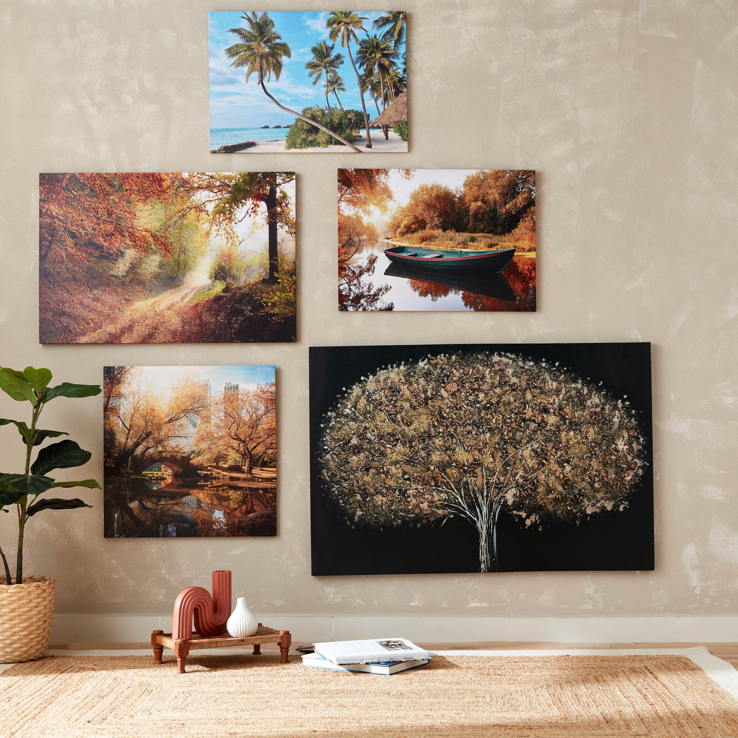 لوحة مؤطرة بتصميم شجرة من سيرا - 120x80 سم-PROMO_HB_AE_B1G1_250925-image-5