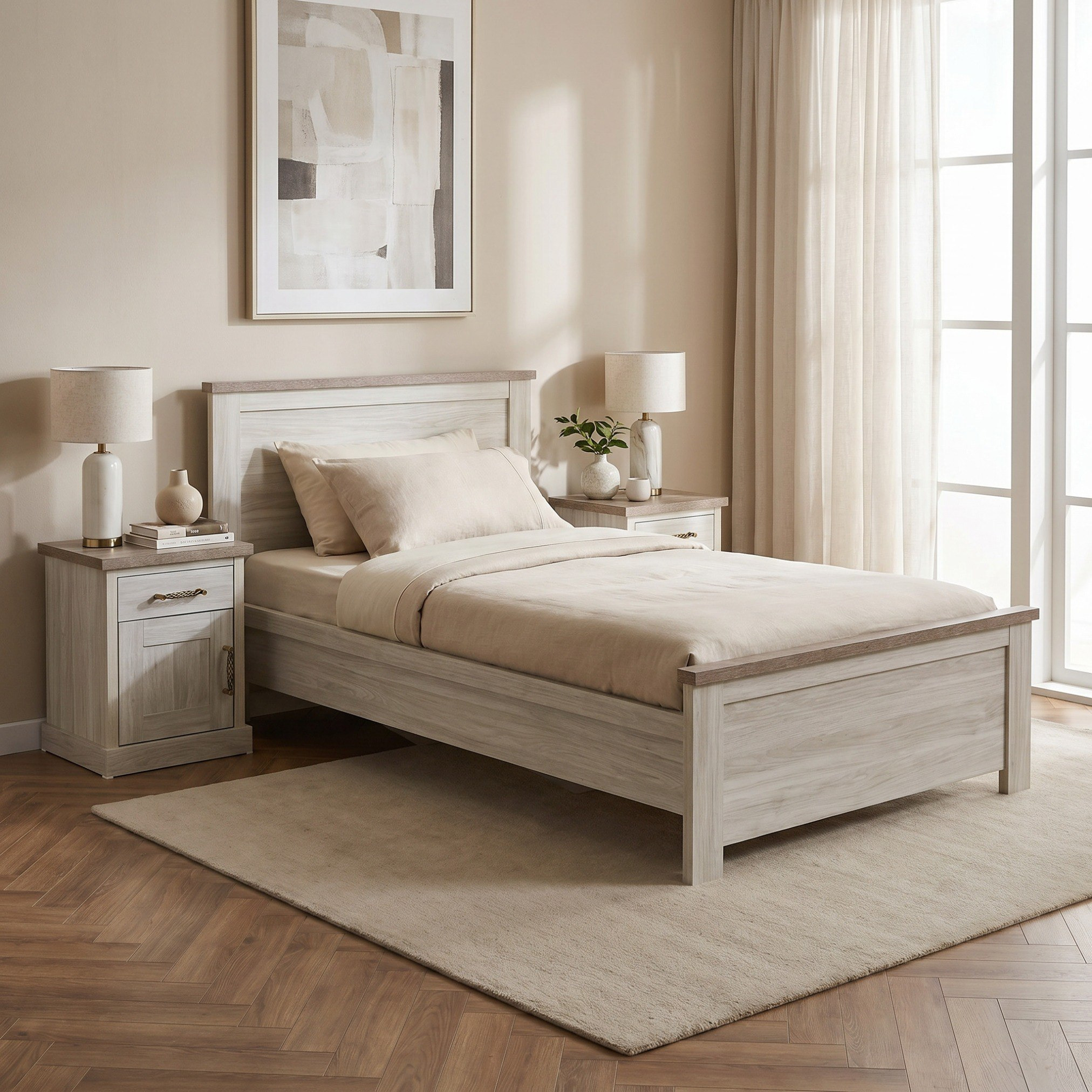 Angelic Twin Bed - 120x200 cm-hbxbedroom-bedsandbedsets-beds-twin-image-5