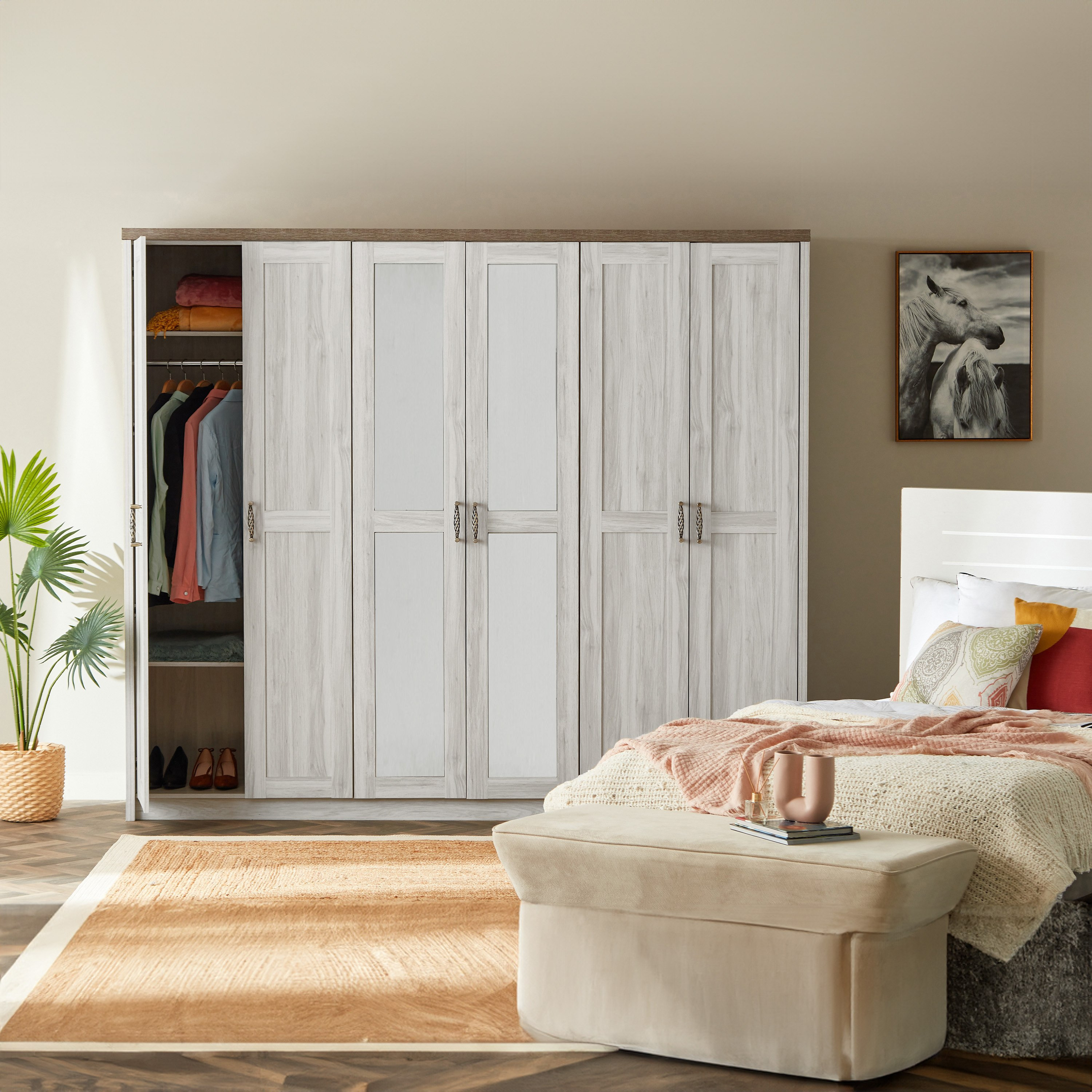 Angelic 6-Door Wardrobe with Mirror-hbxfurniture-wardrobes-image-11