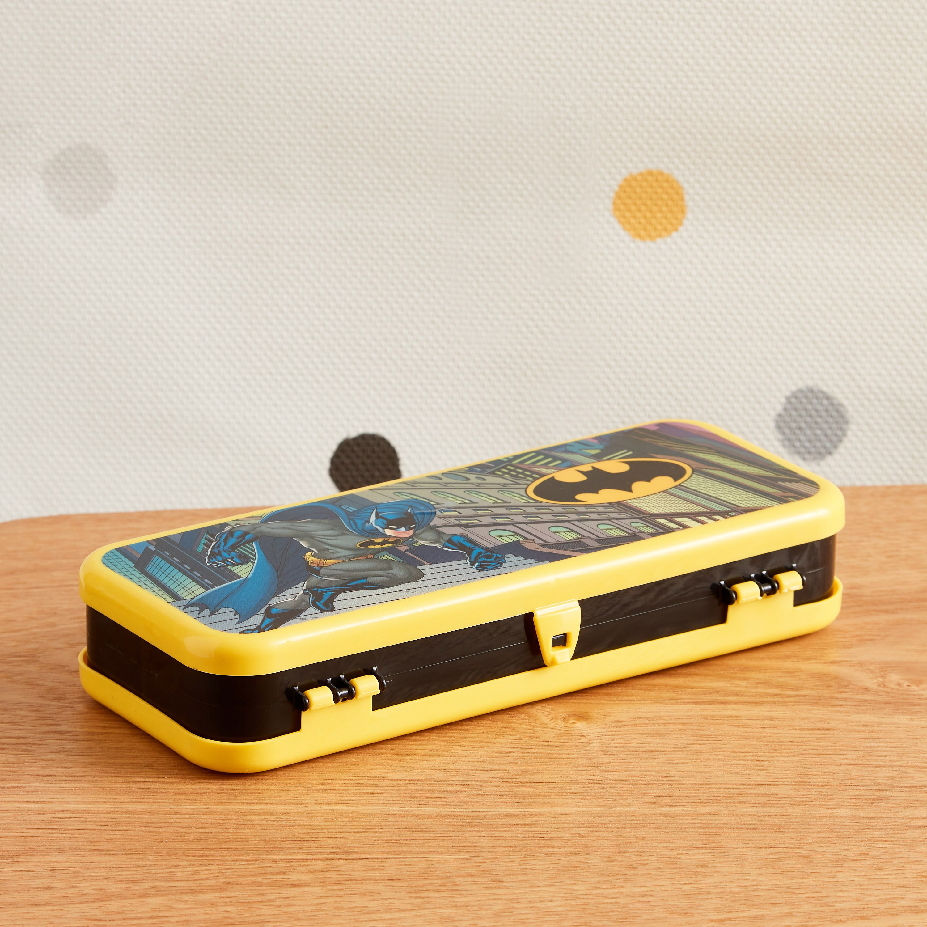 Batman Double Side Pencil Box - 20.7x9.1x3.9 cm-hbxkidsandyouth-playroom-stationery-image-1
